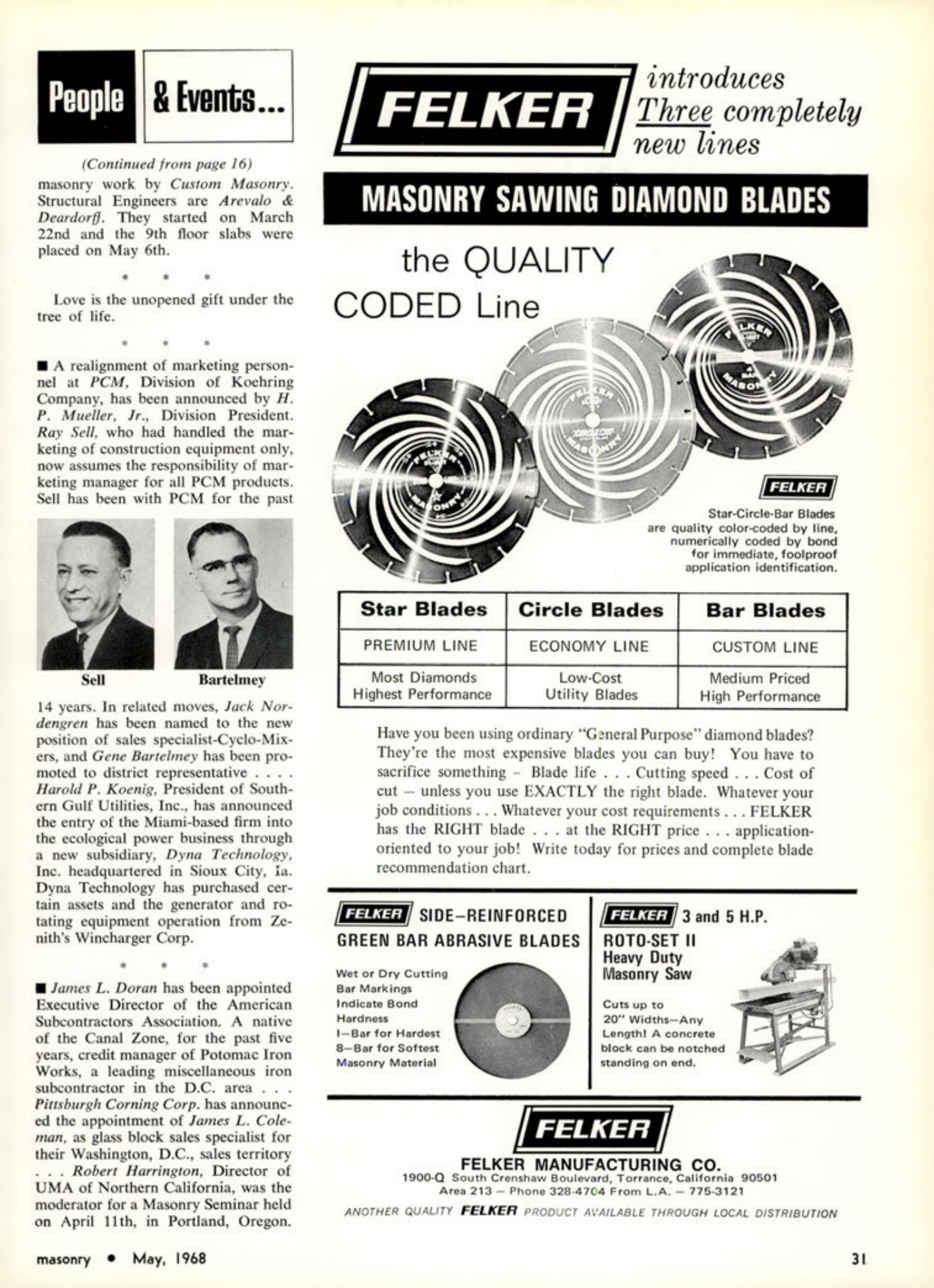 Masonry Magazine May 1968 Page. 31