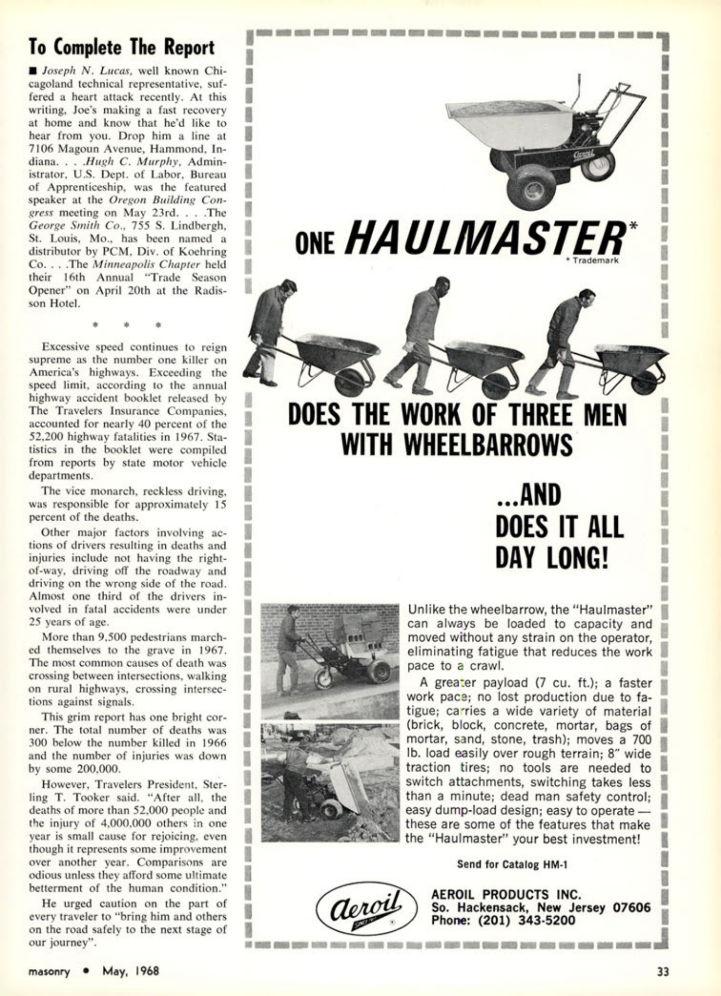 Masonry Magazine May 1968 Page. 33