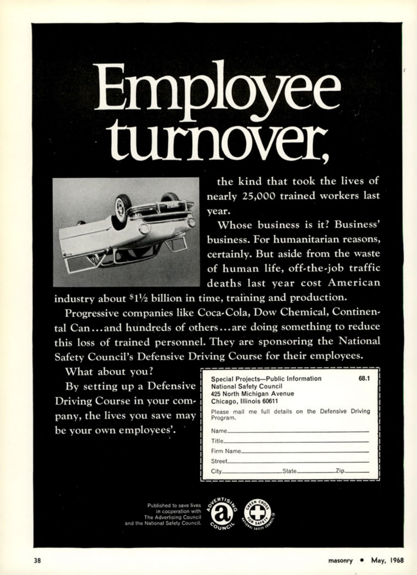 Masonry Magazine May 1968 Page. 38