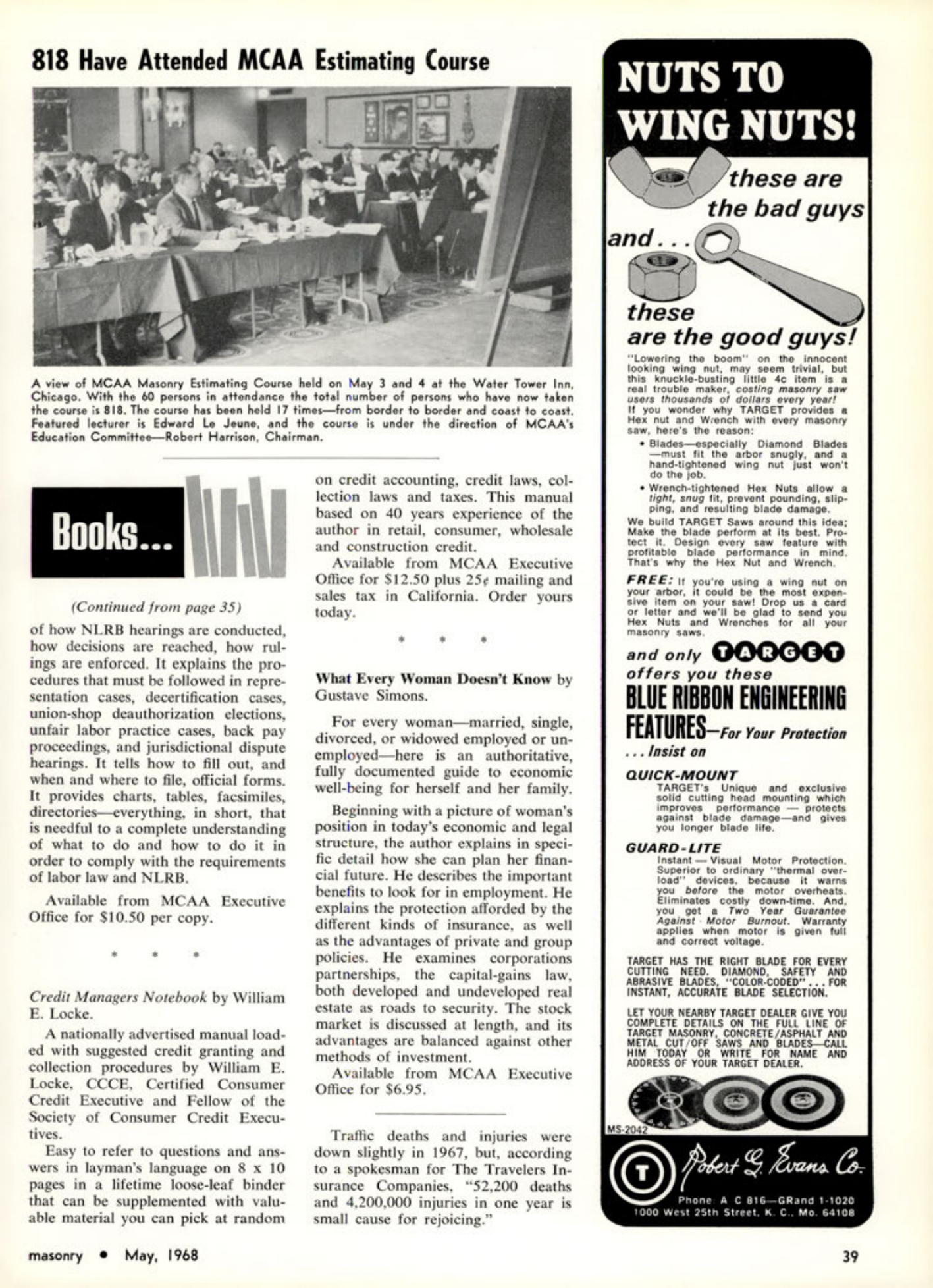 Masonry Magazine May 1968 Page. 39