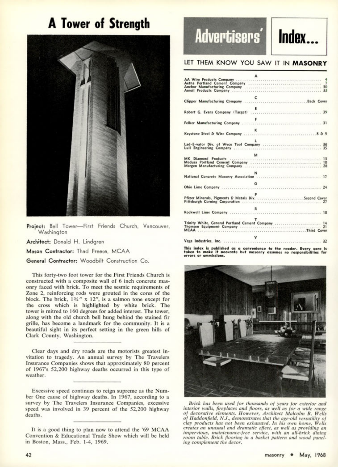 Masonry Magazine May 1968 Page. 42