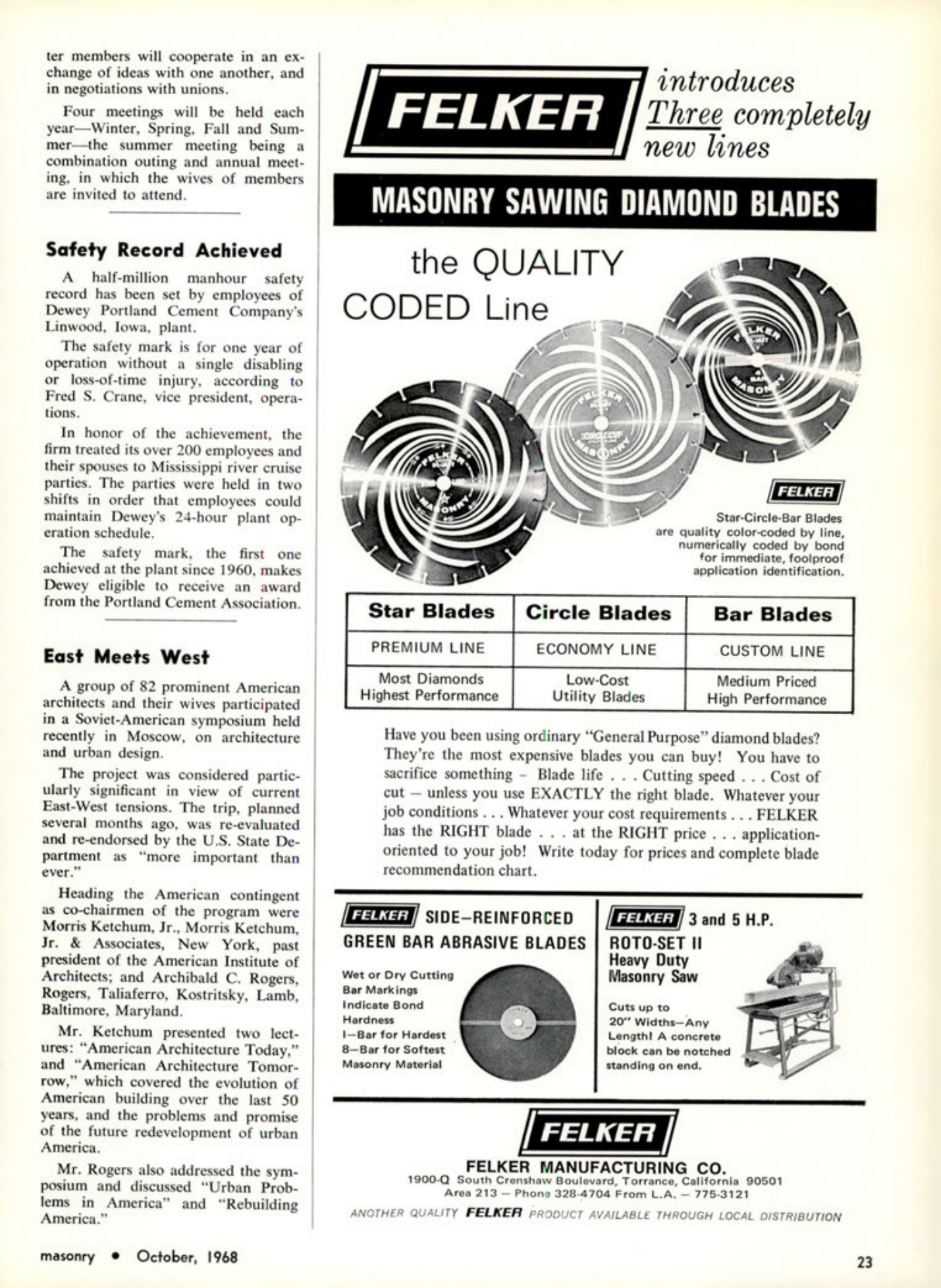 Masonry Magazine October 1968 Page. 23