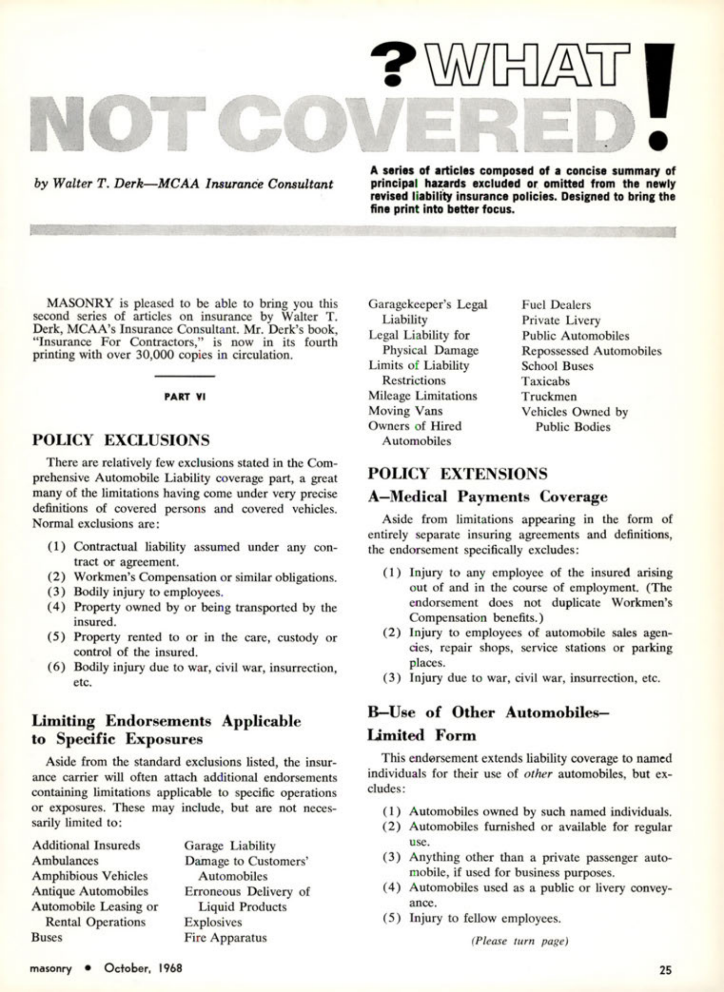 Masonry Magazine October 1968 Page. 25