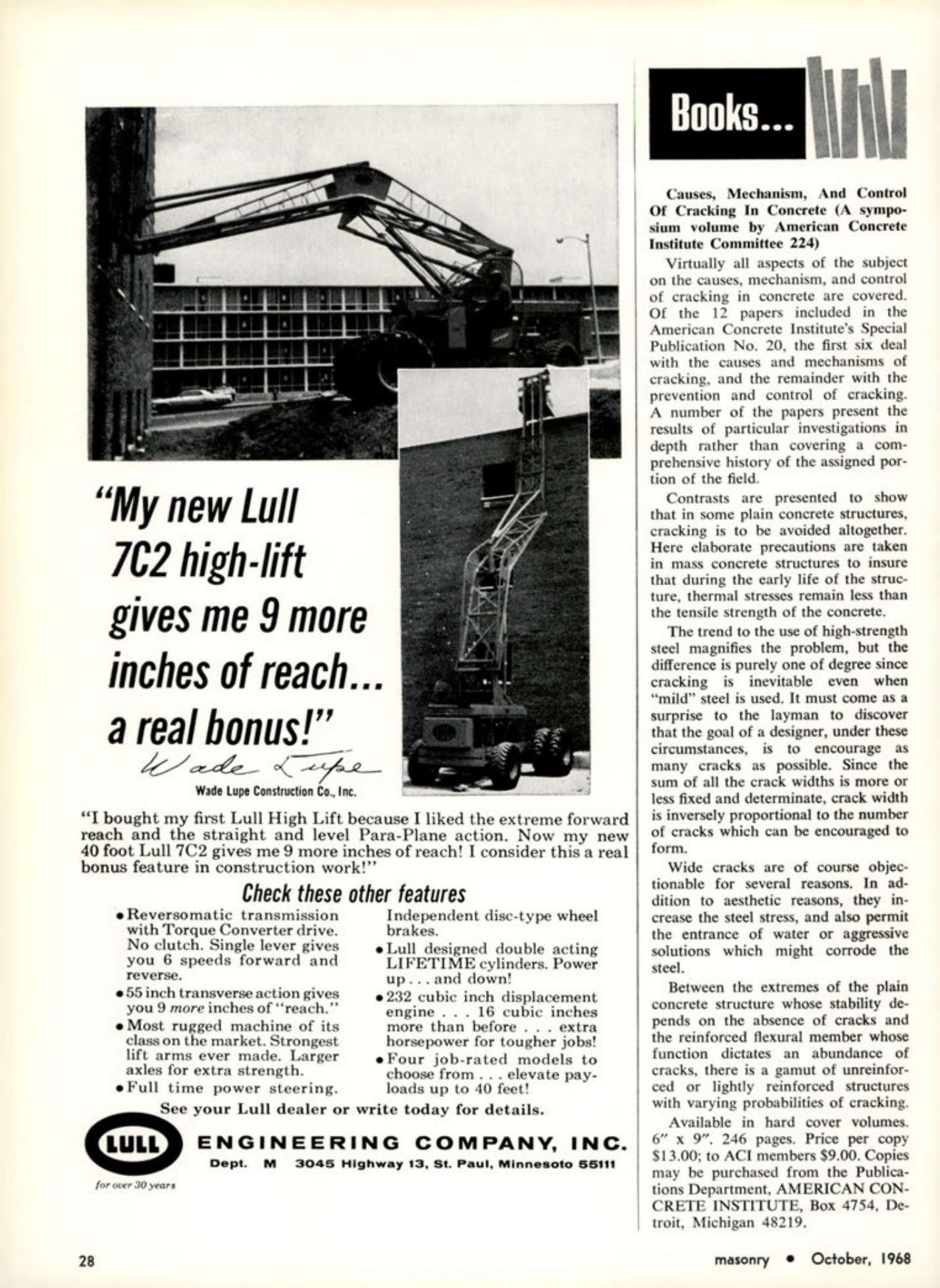 Masonry Magazine October 1968 Page. 28