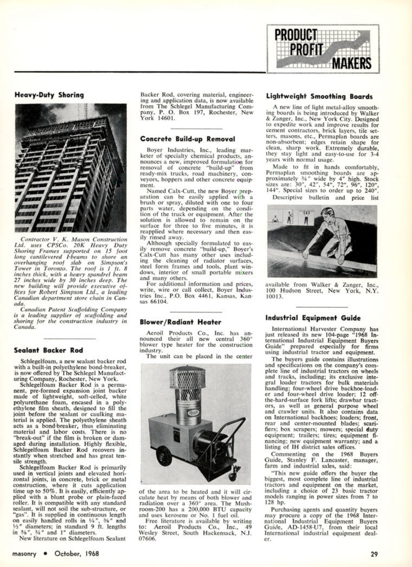 Masonry Magazine October 1968 Page. 29