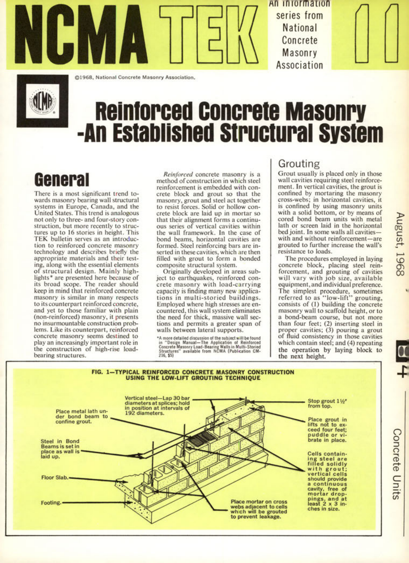 Masonry Magazine September 1968 Page. 19