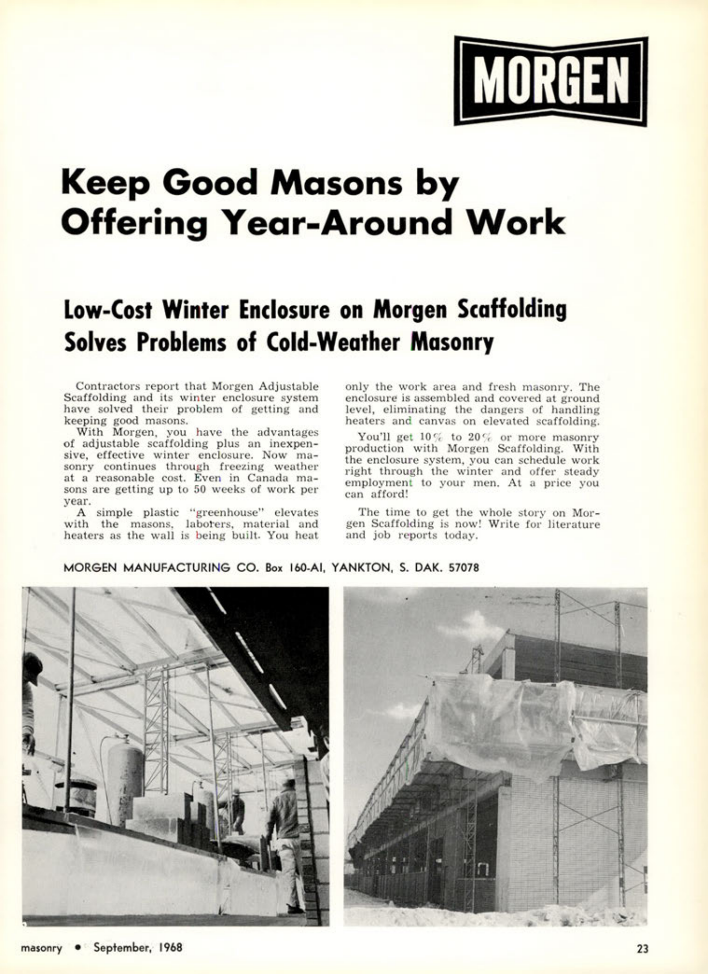 Masonry Magazine September 1968 Page. 23