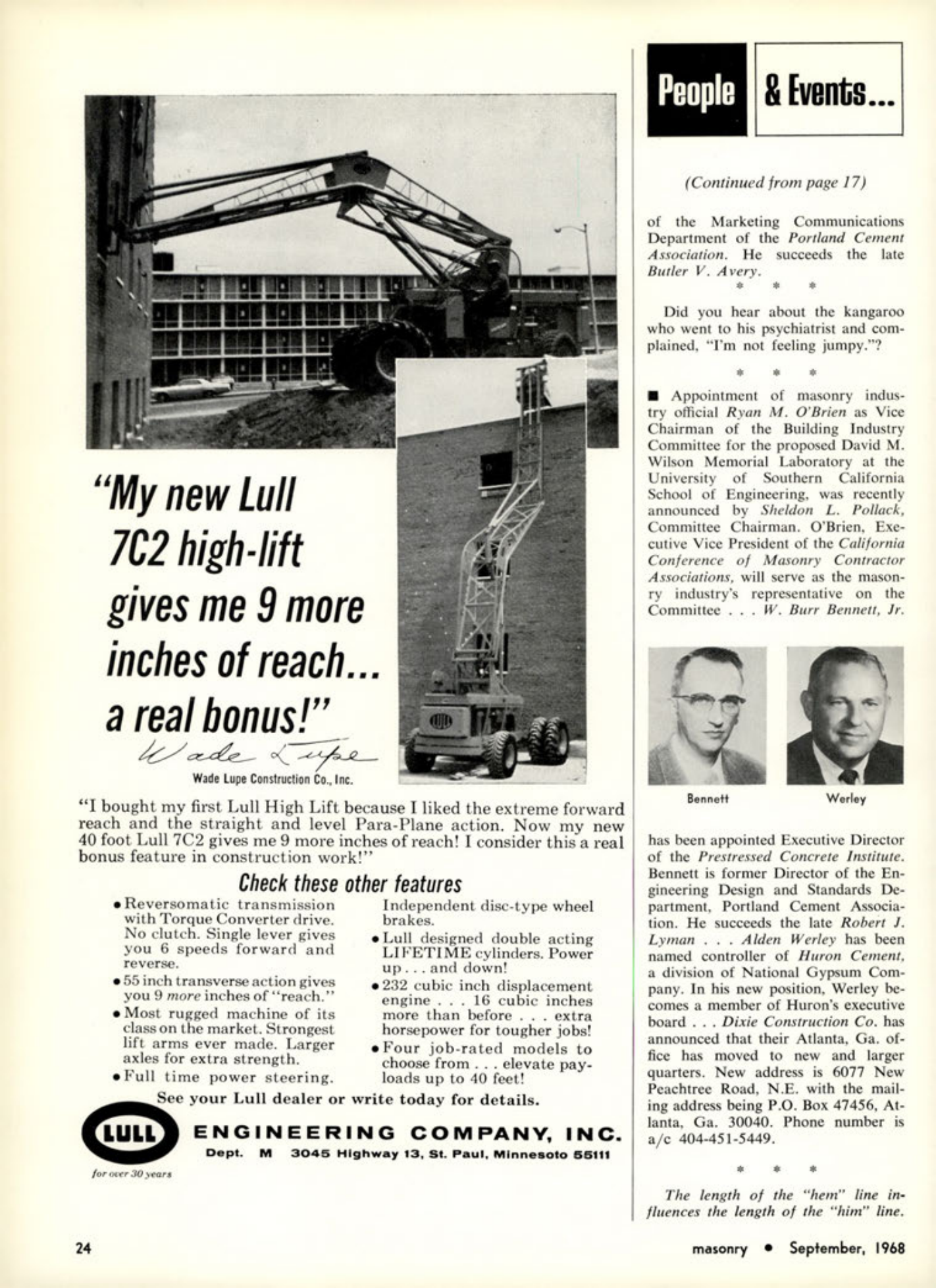 Masonry Magazine September 1968 Page. 24