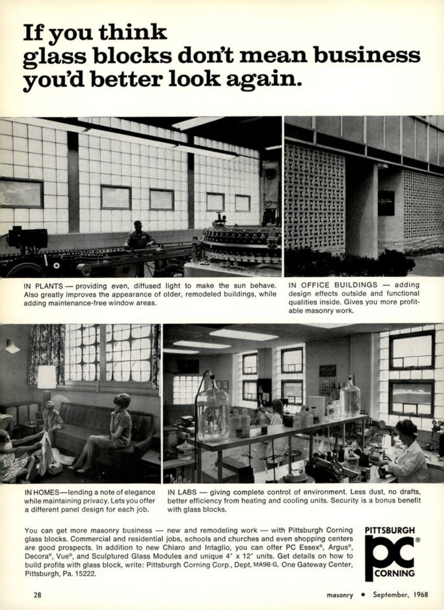 Masonry Magazine September 1968 Page. 28