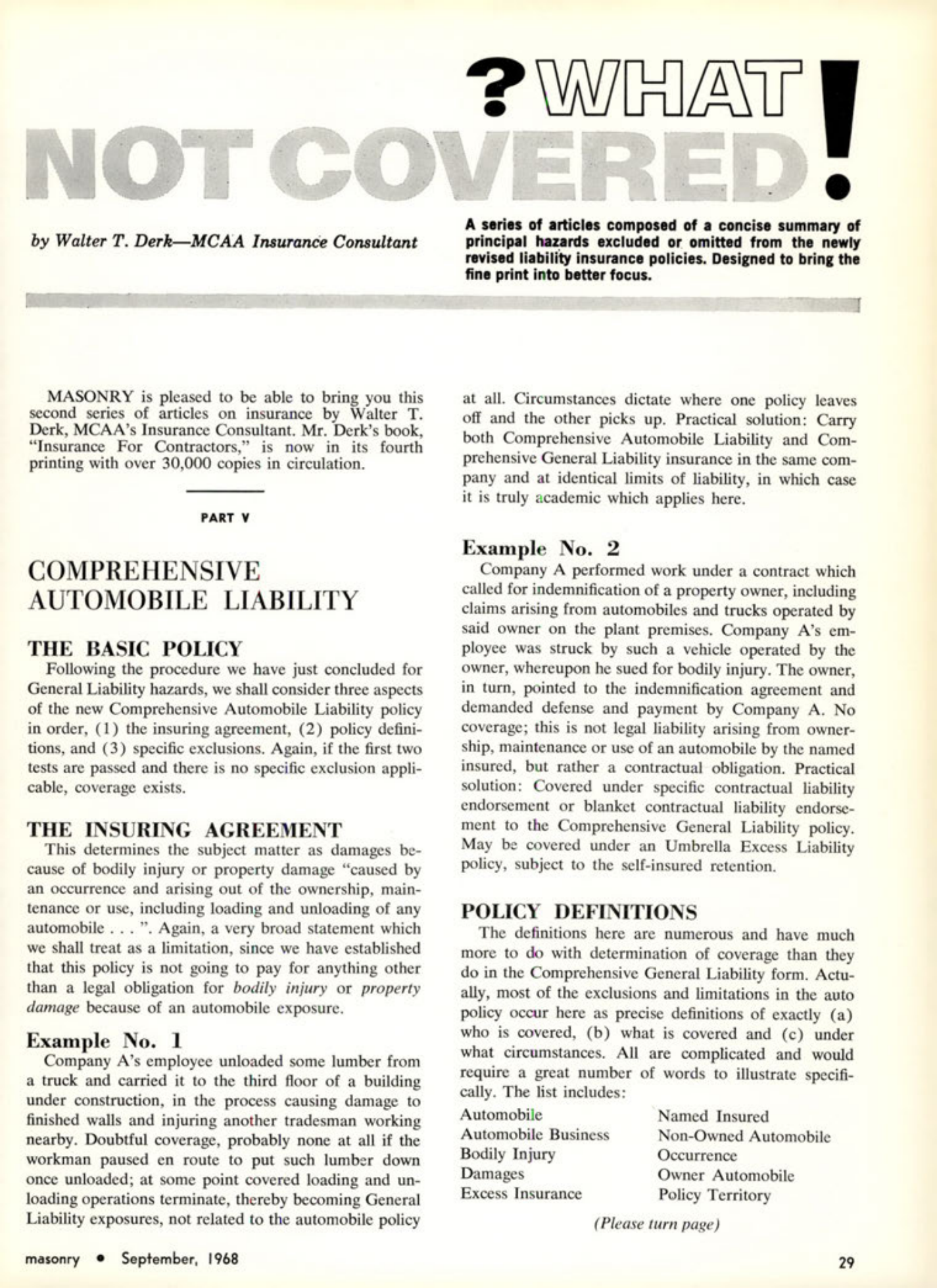 Masonry Magazine September 1968 Page. 29