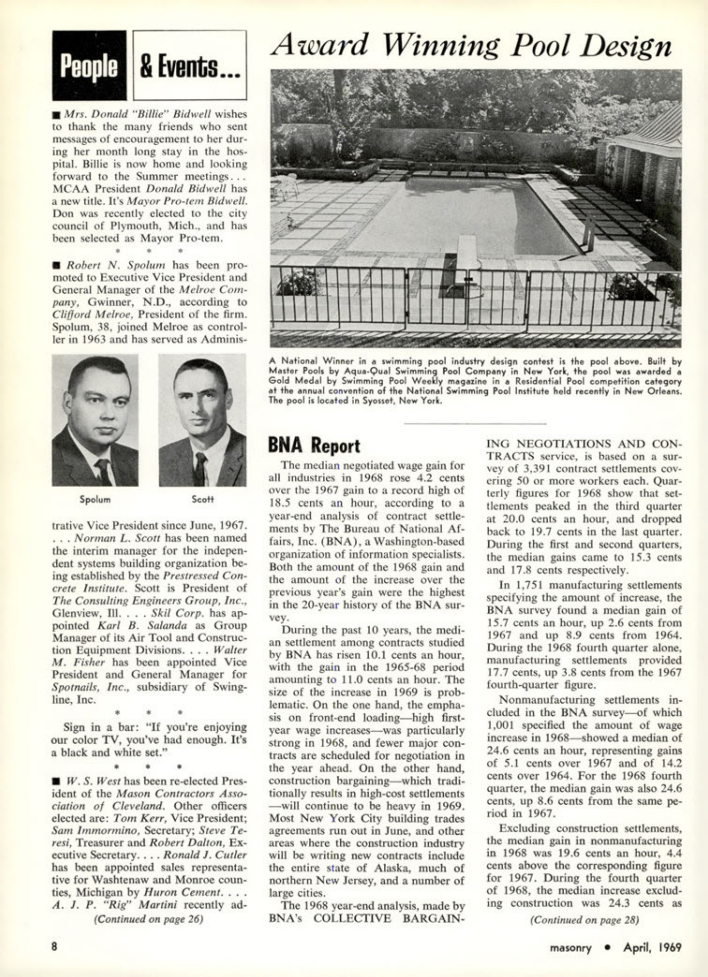 Masonry Magazine April 1969 Page. 8