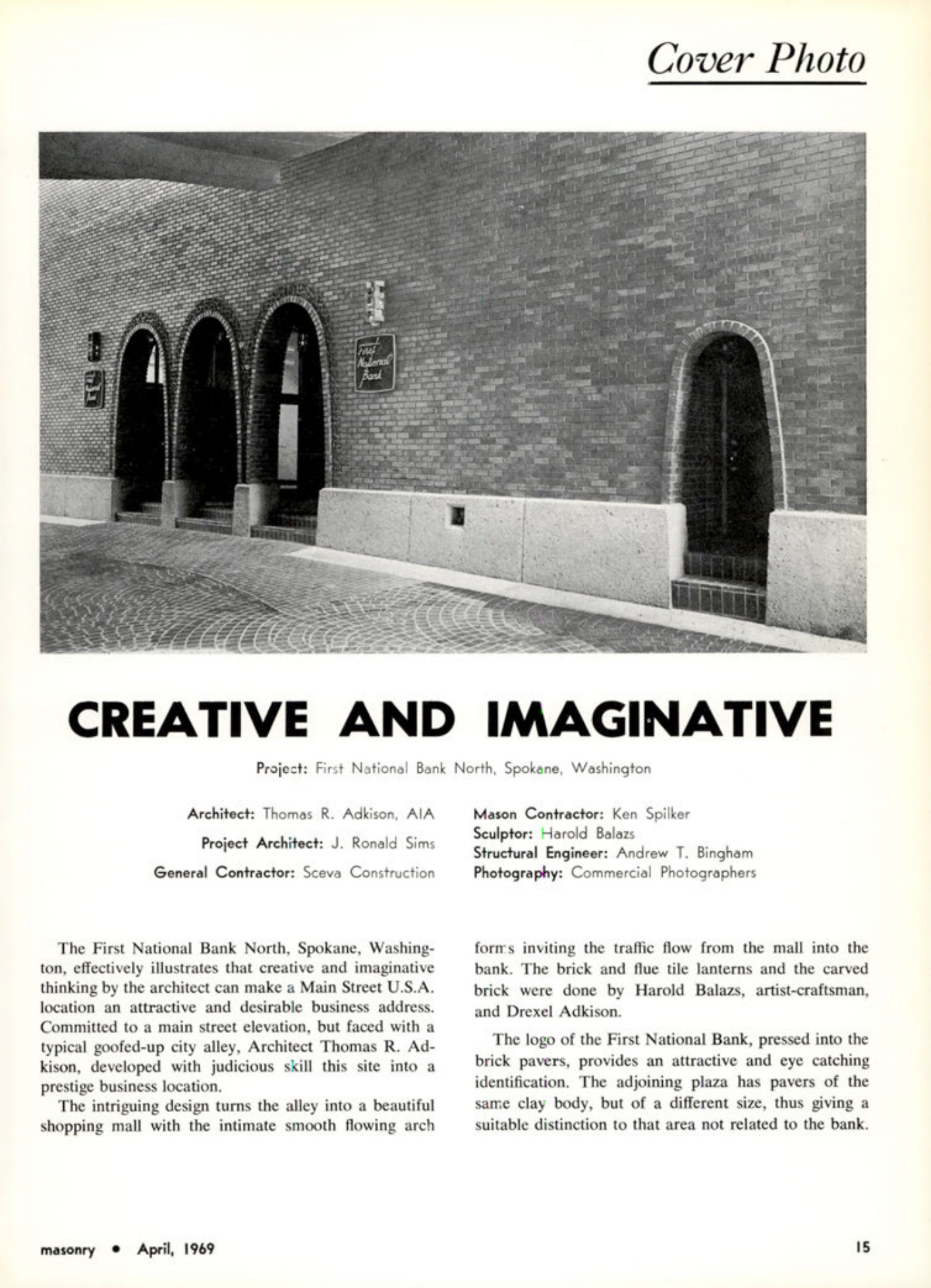Masonry Magazine April 1969 Page. 15
