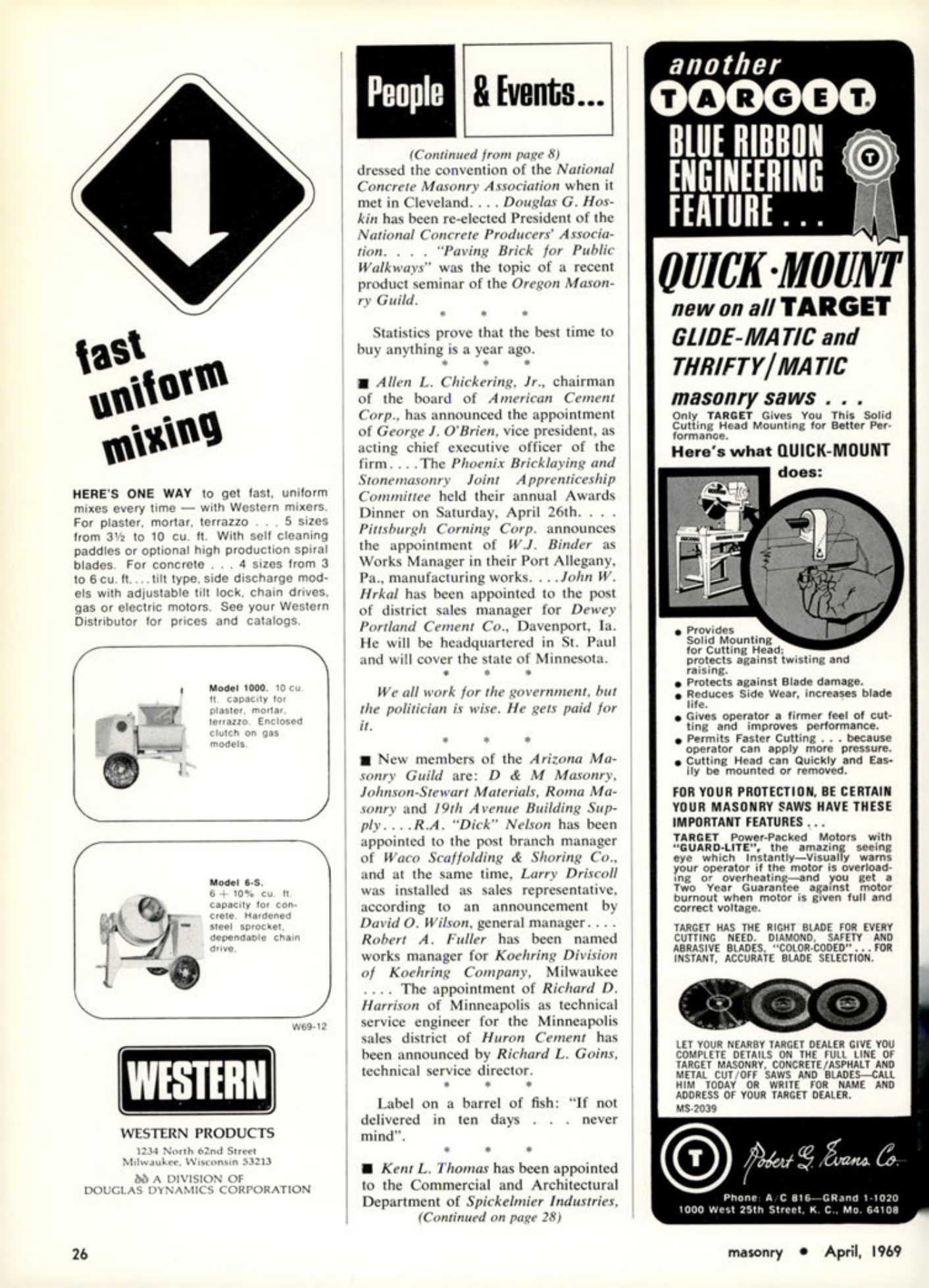 Masonry Magazine April 1969 Page. 26