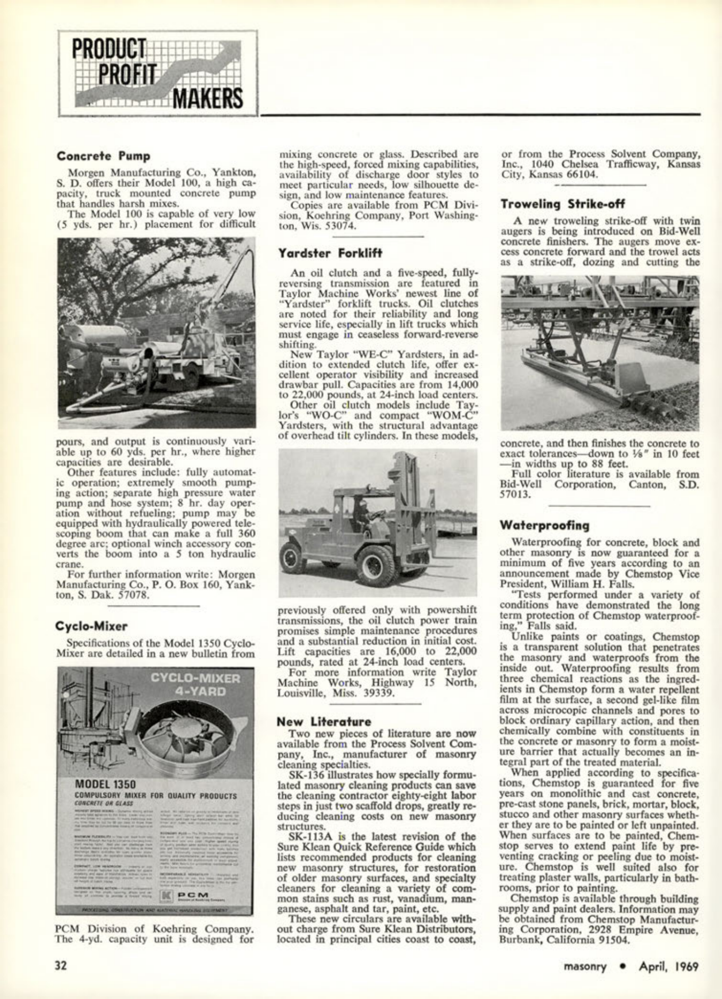 Masonry Magazine April 1969 Page. 32