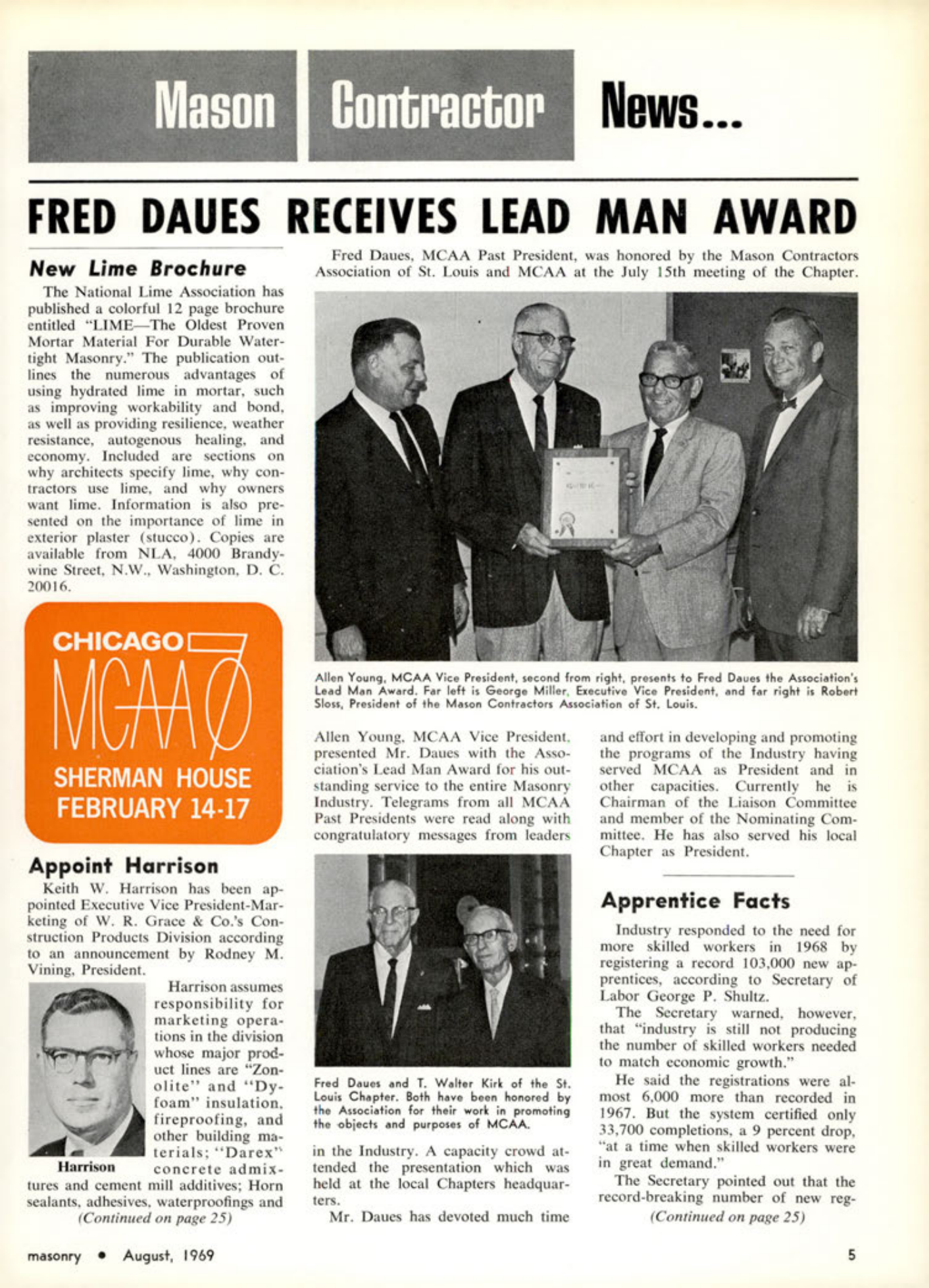 Masonry Magazine August 1969 Page. 5