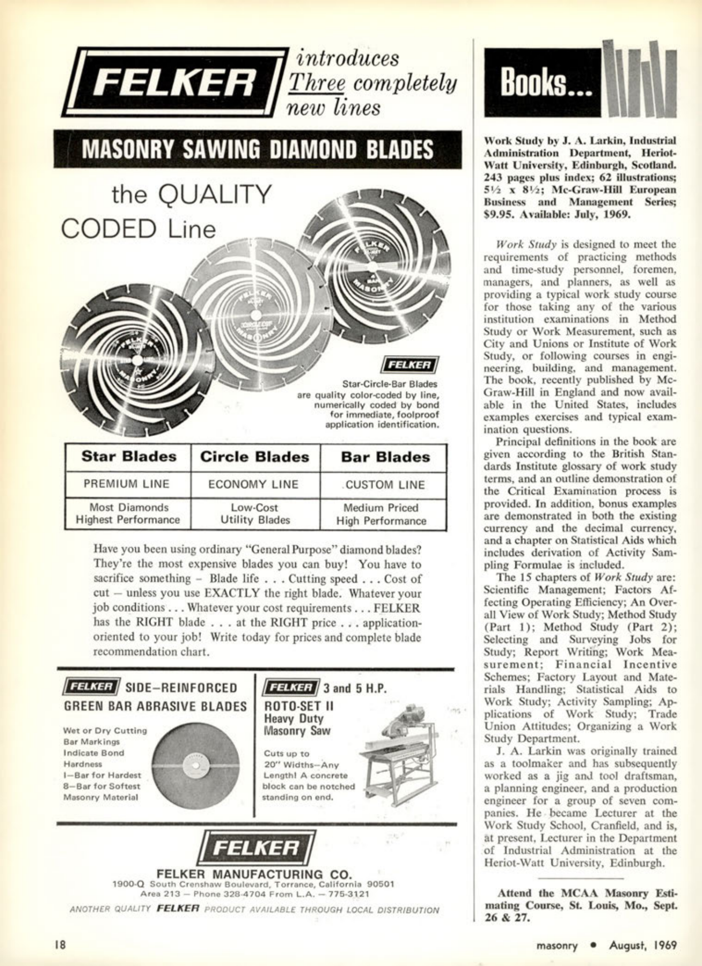 Masonry Magazine August 1969 Page. 18