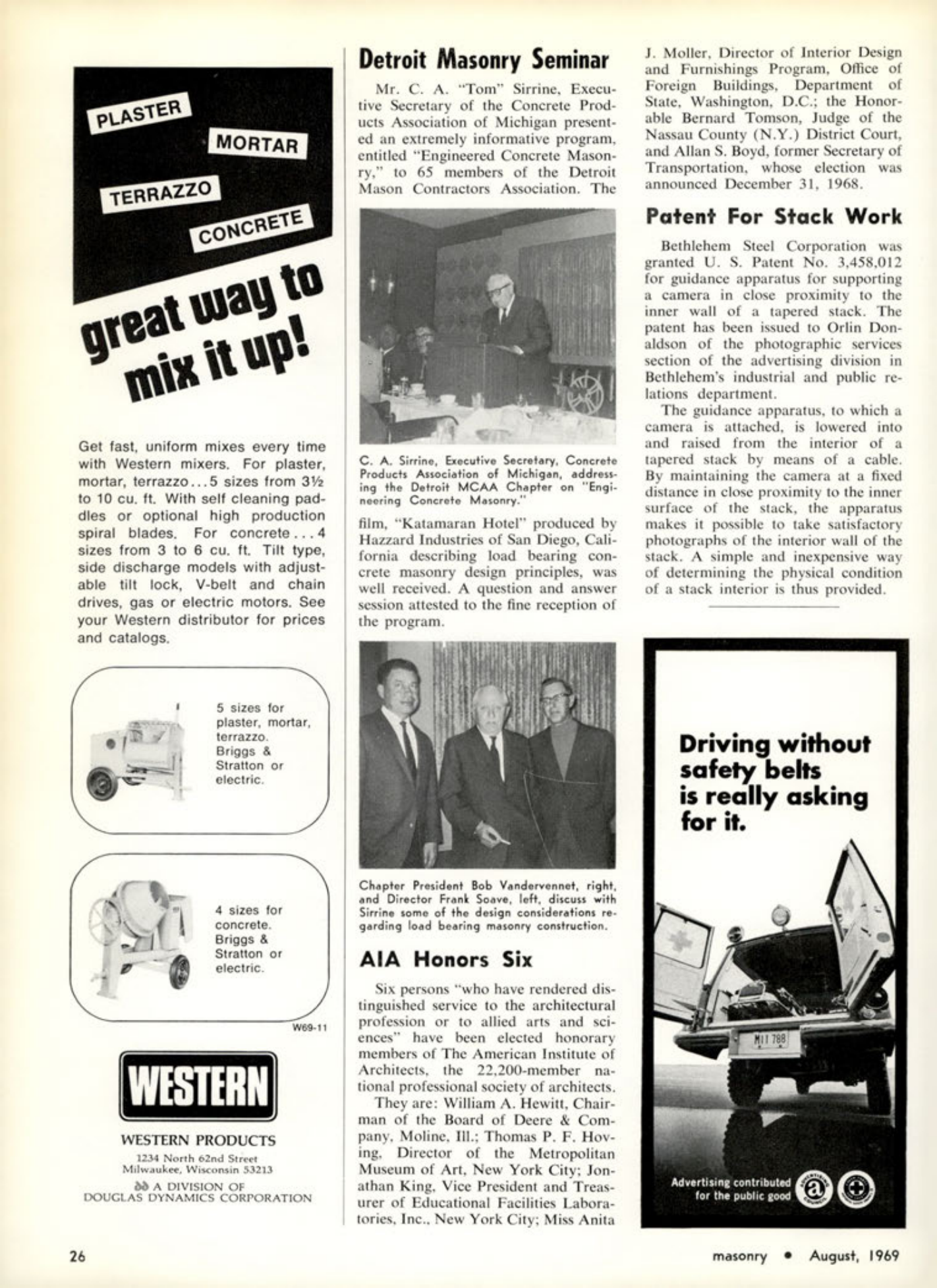 Masonry Magazine August 1969 Page. 26