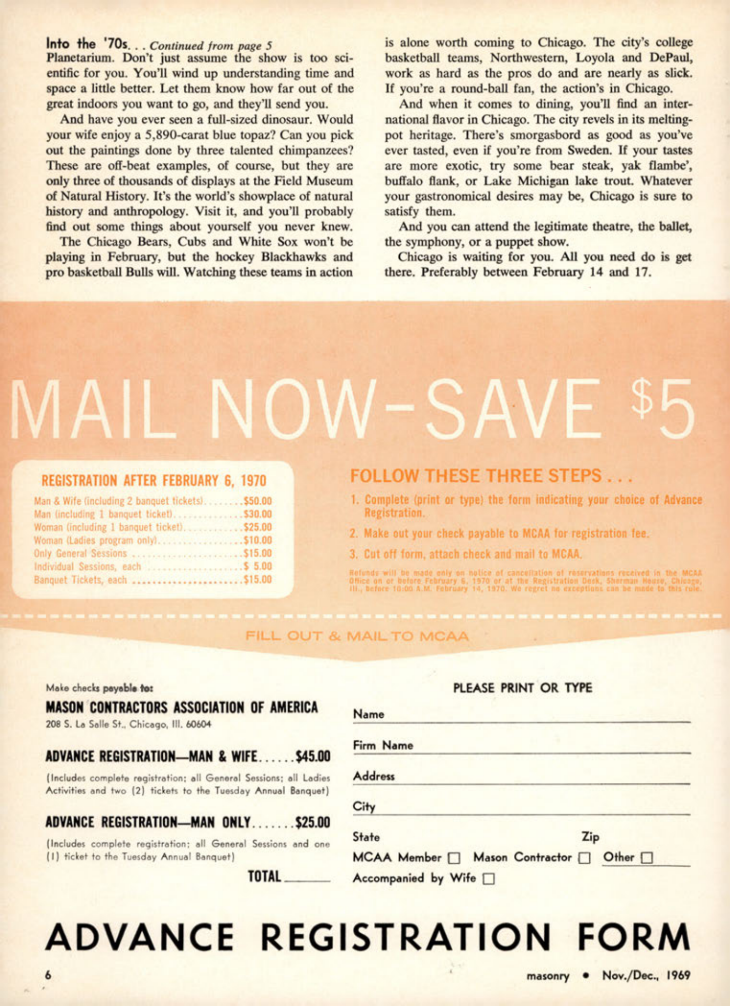 Masonry Magazine December 1969 Page. 6
