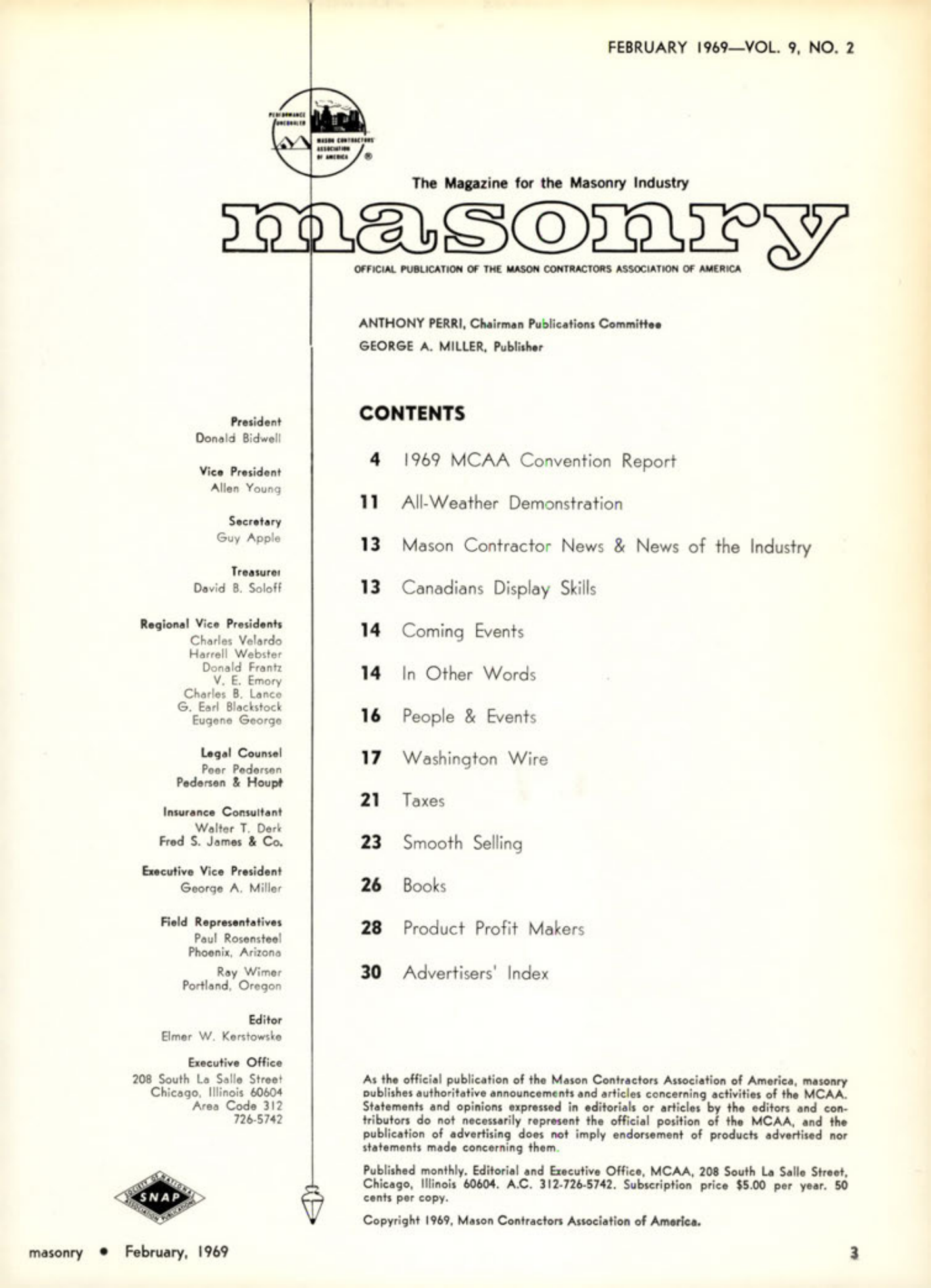Masonry Magazine February 1969 Page. 3