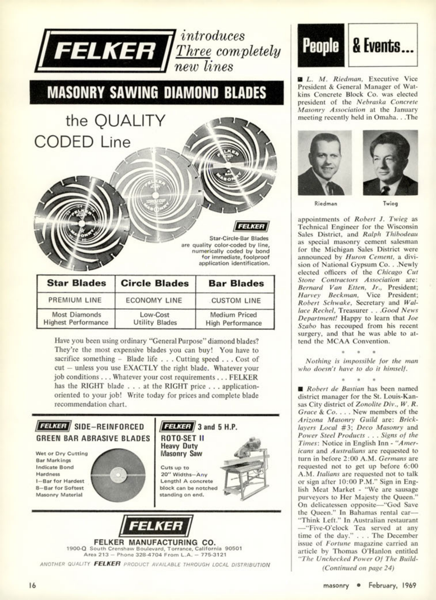 Masonry Magazine February 1969 Page. 16