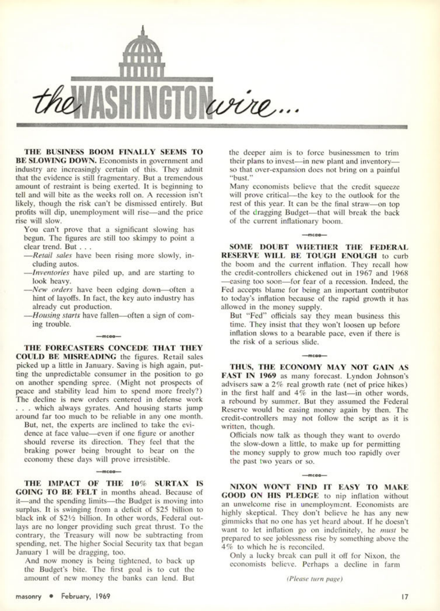 Masonry Magazine February 1969 Page. 17