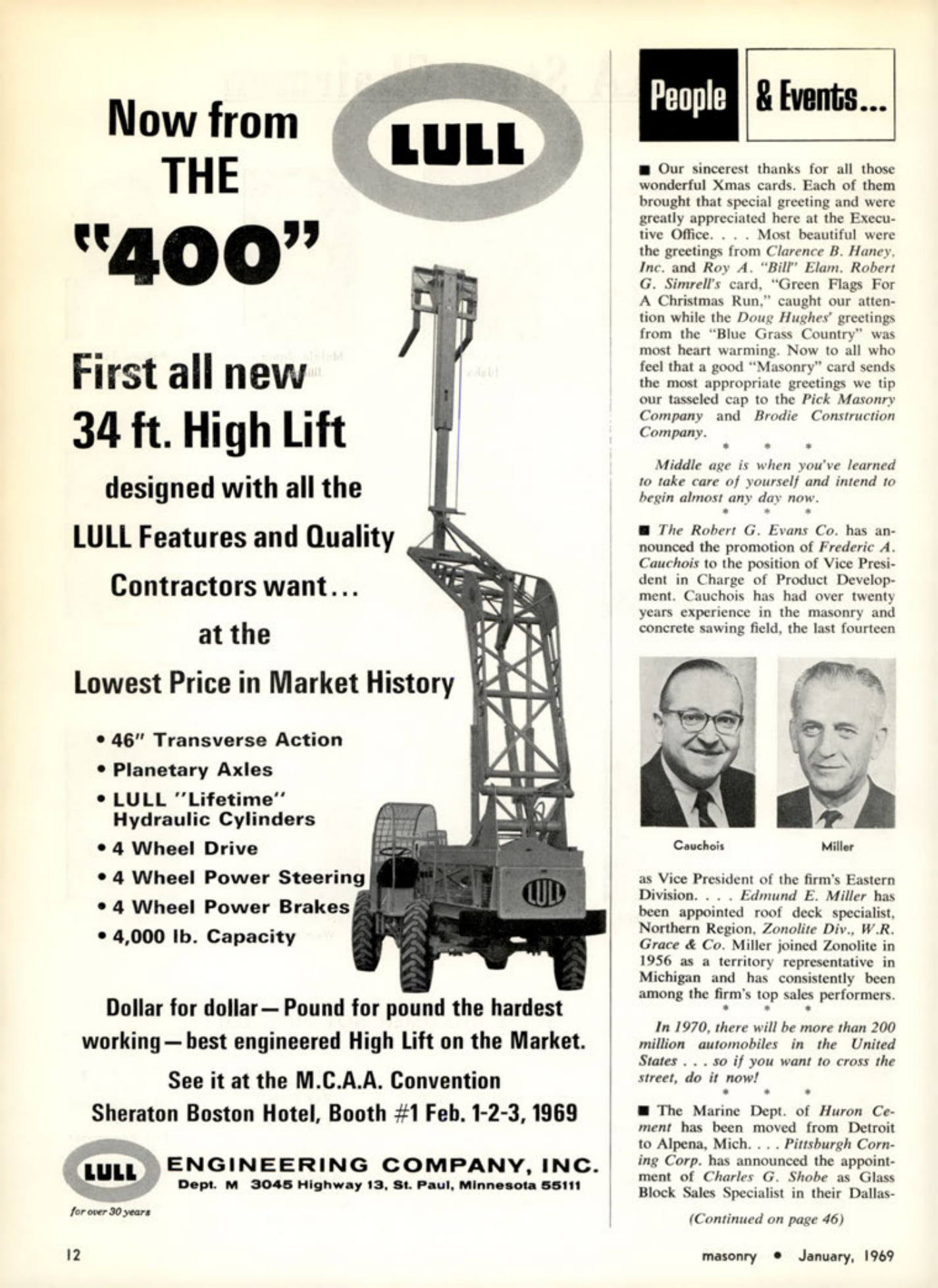 Masonry Magazine January 1969 Page. 12