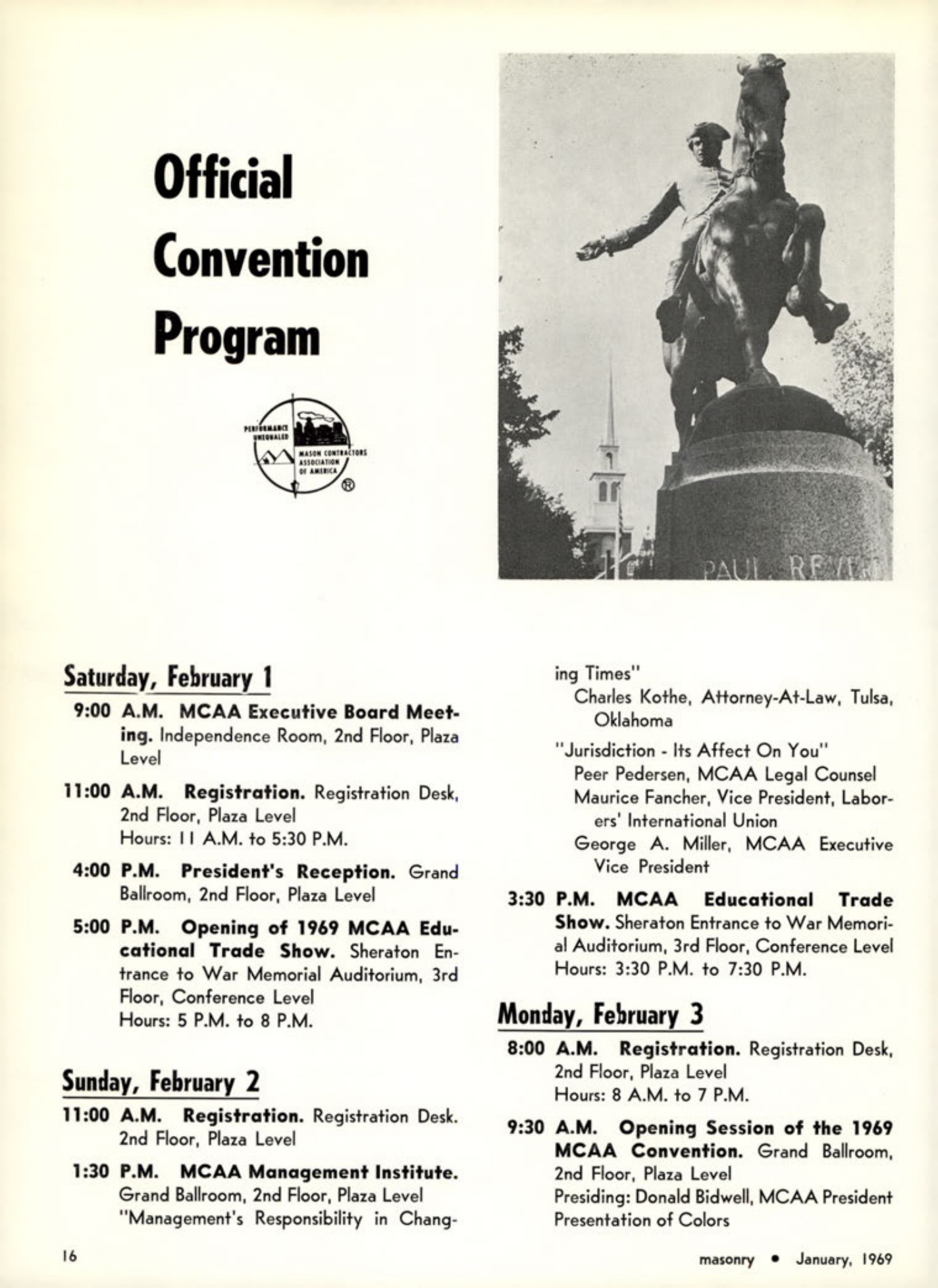 Masonry Magazine January 1969 Page.16