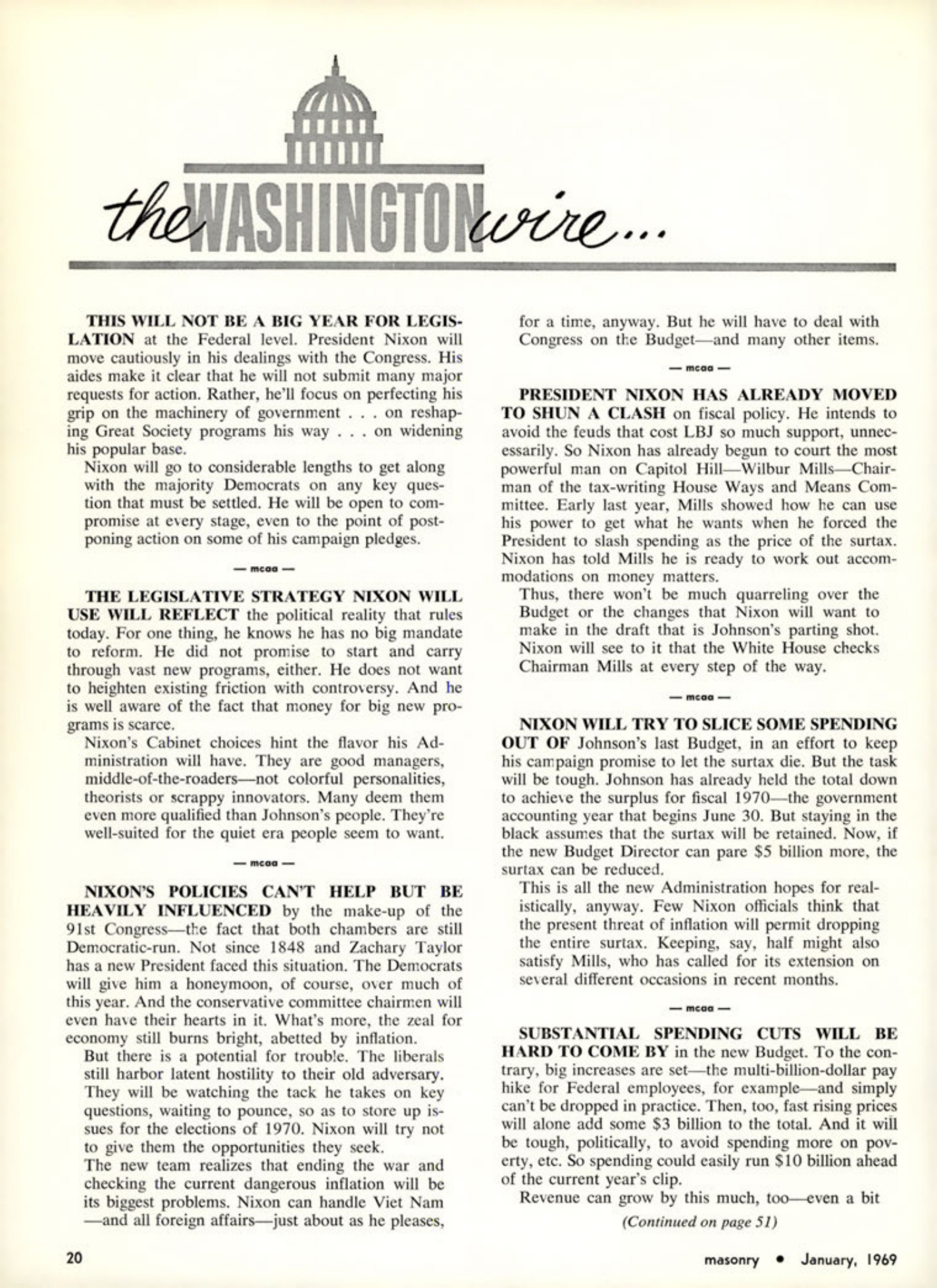 Masonry Magazine January 1969 Page.20