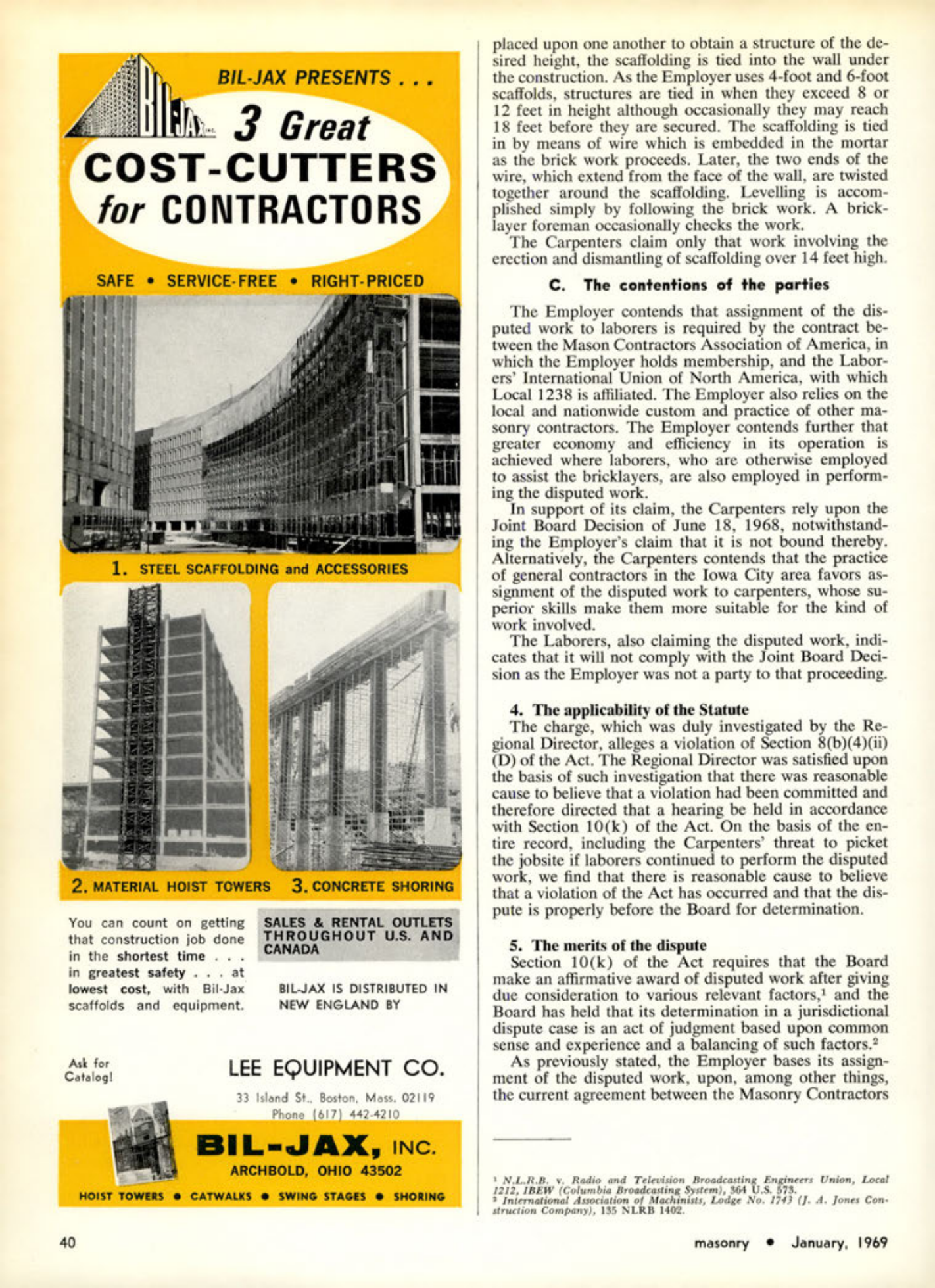 Masonry Magazine January 1969 Page.40
