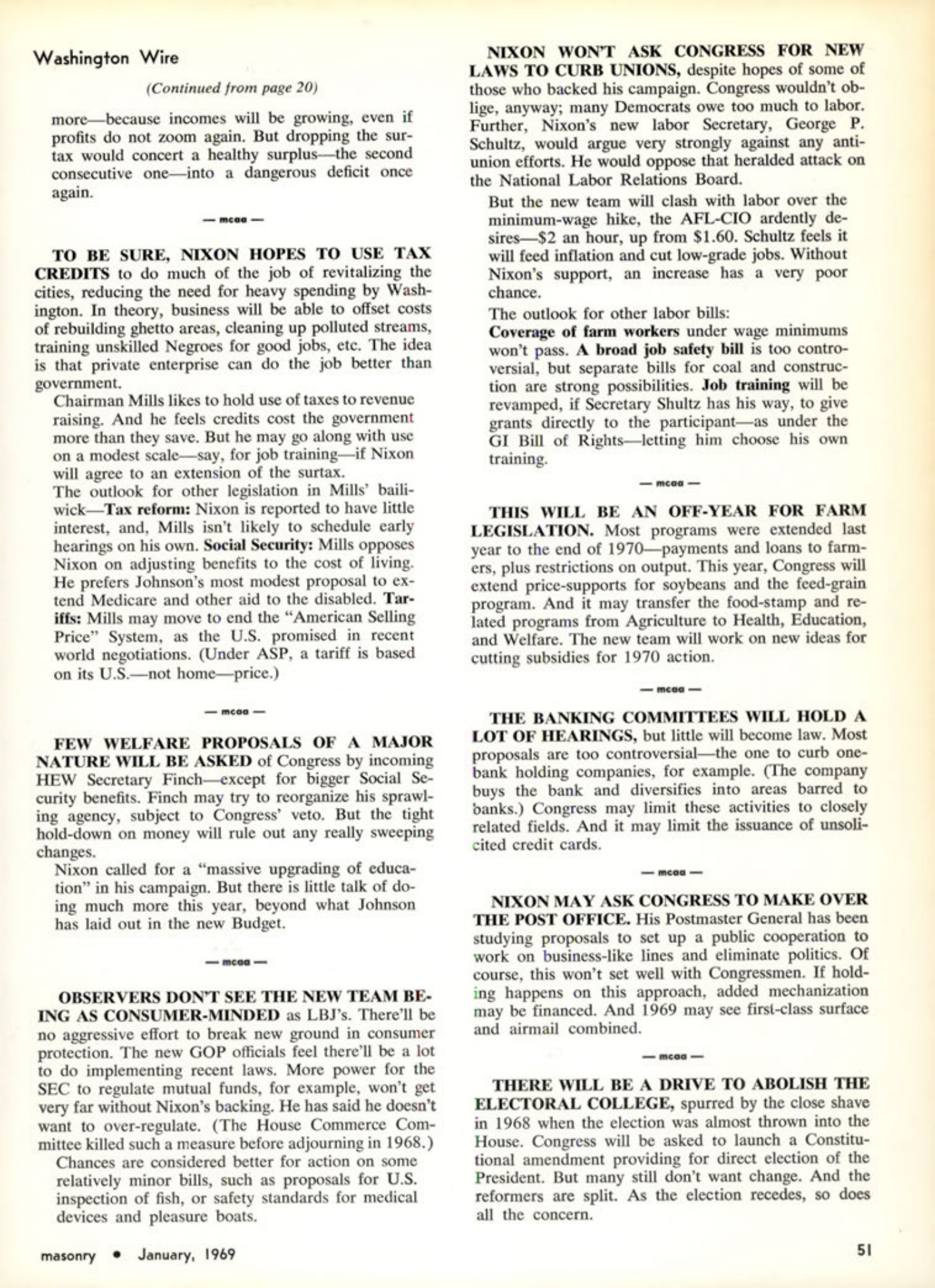 Masonry Magazine January 1969 Page. 51