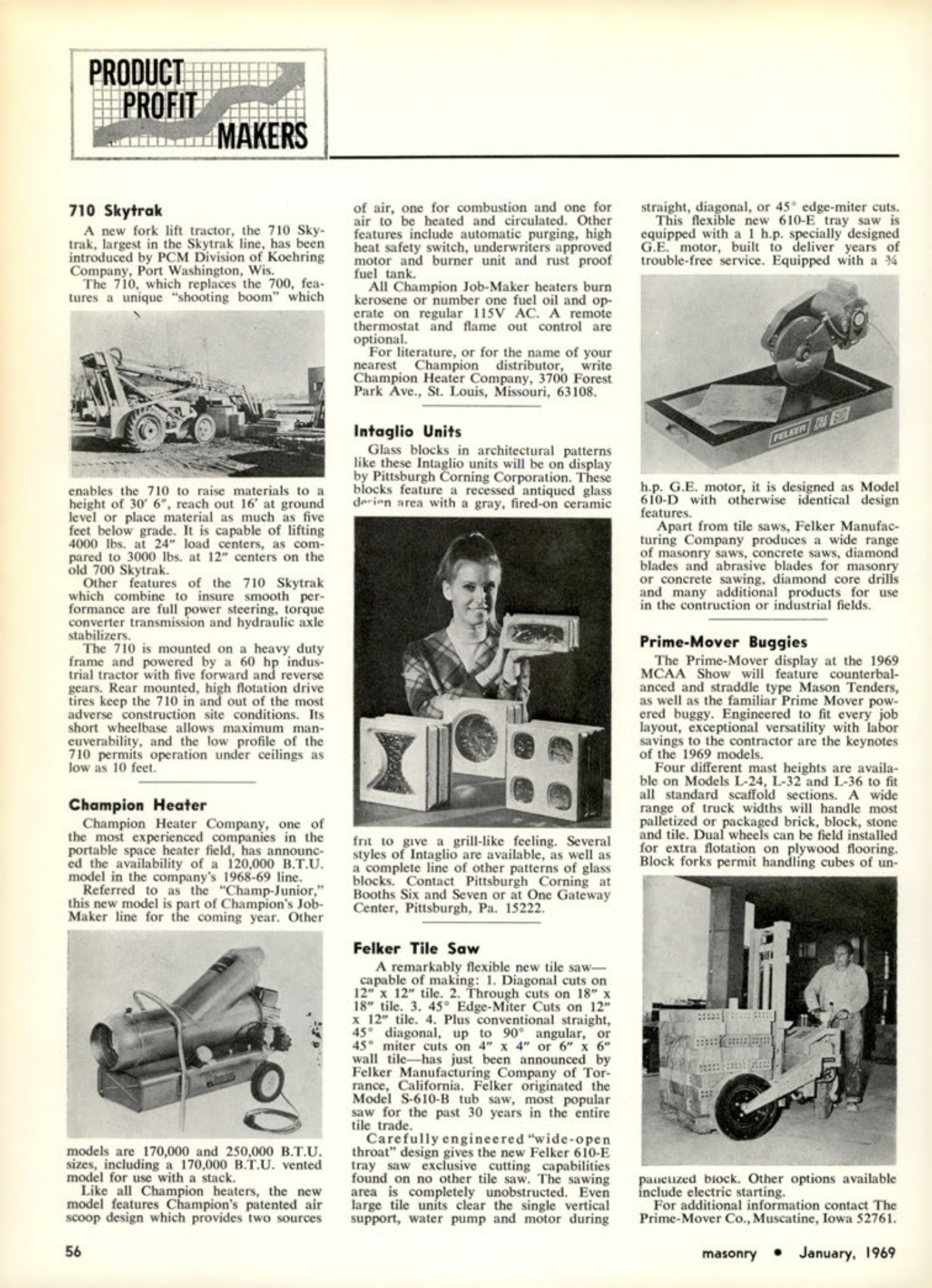 Masonry Magazine January 1969 Page. 56