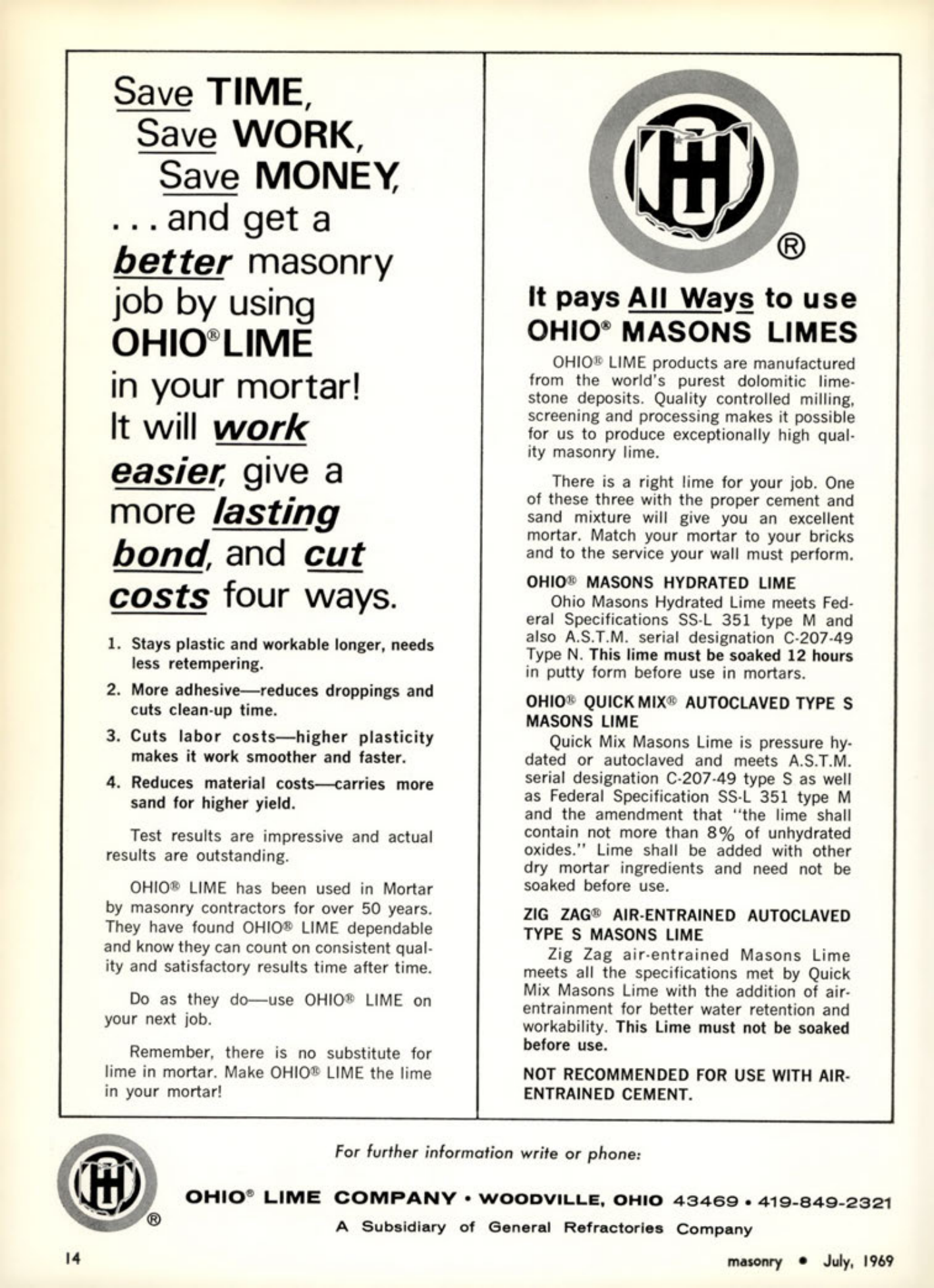 Masonry Magazine July 1969 Page. 14