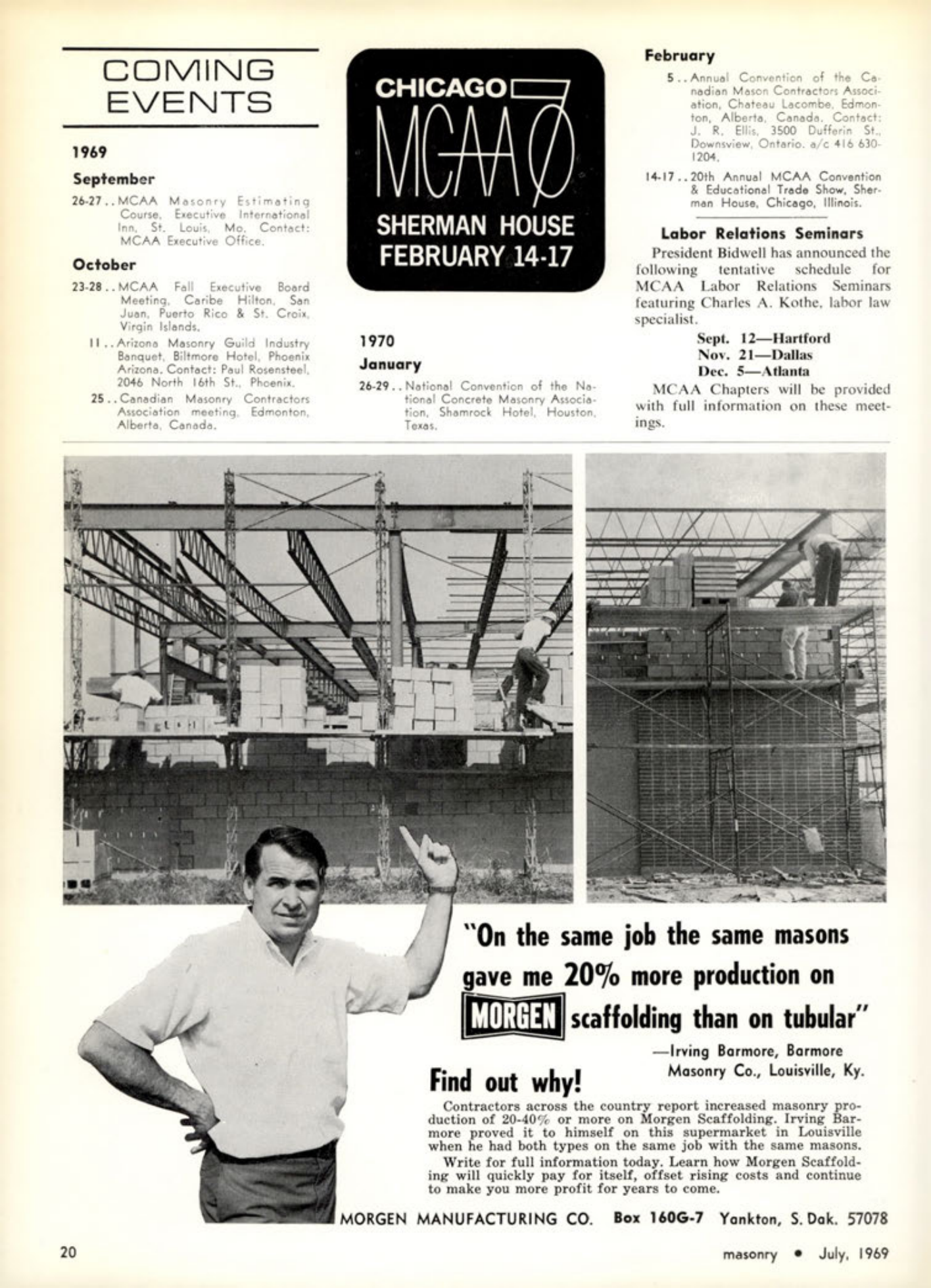 Masonry Magazine July 1969 Page. 20