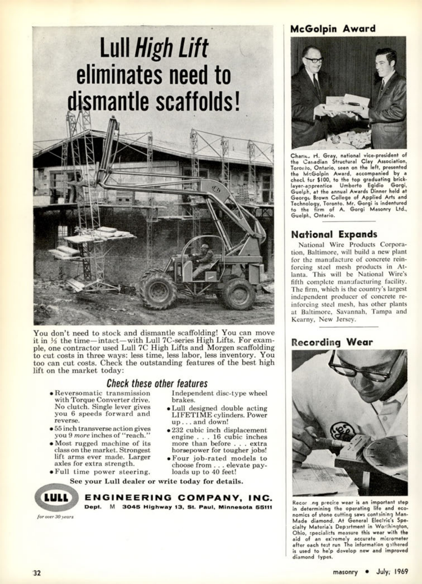 Masonry Magazine July 1969 Page. 32