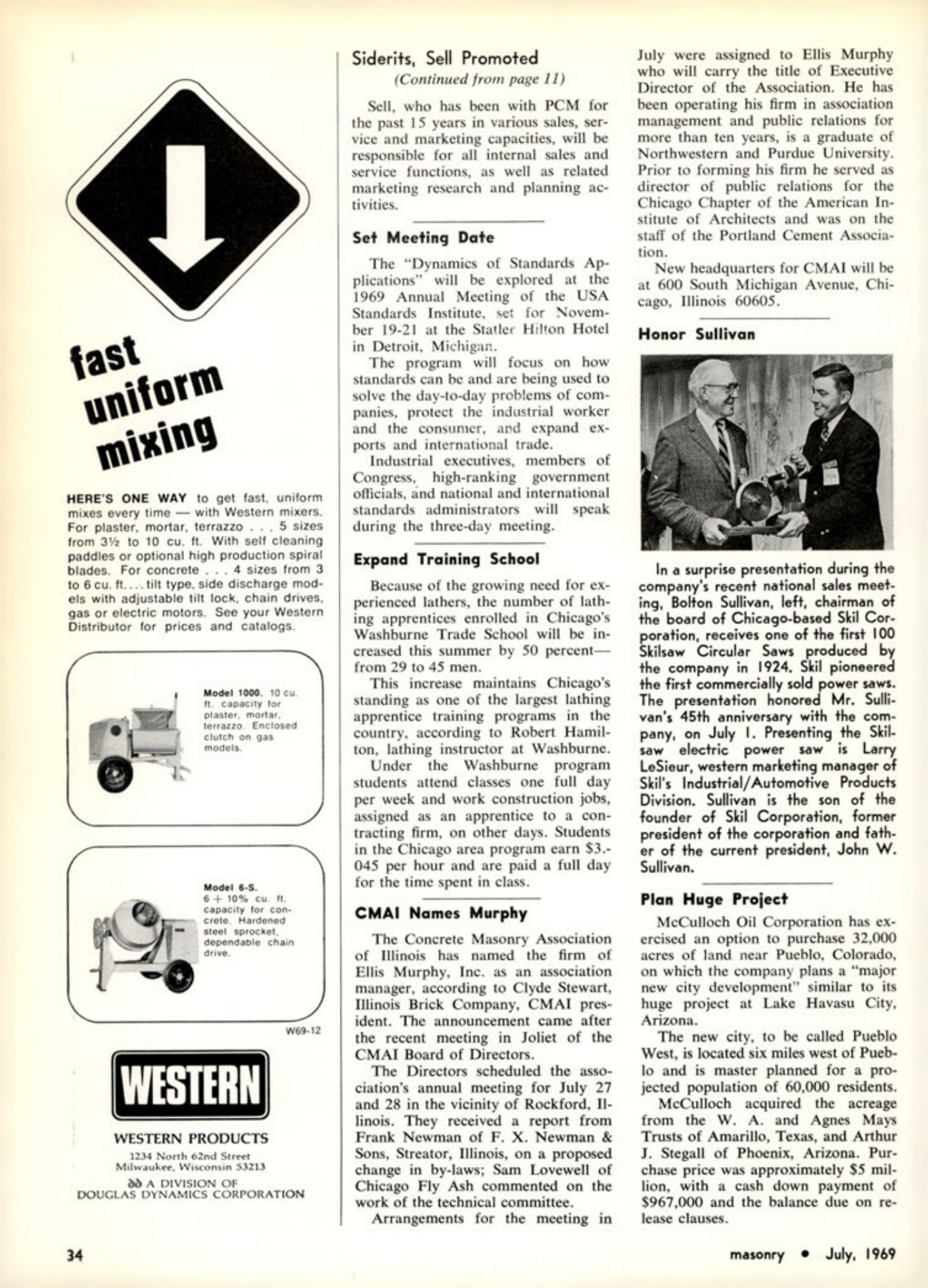 Masonry Magazine July 1969 Page. 34