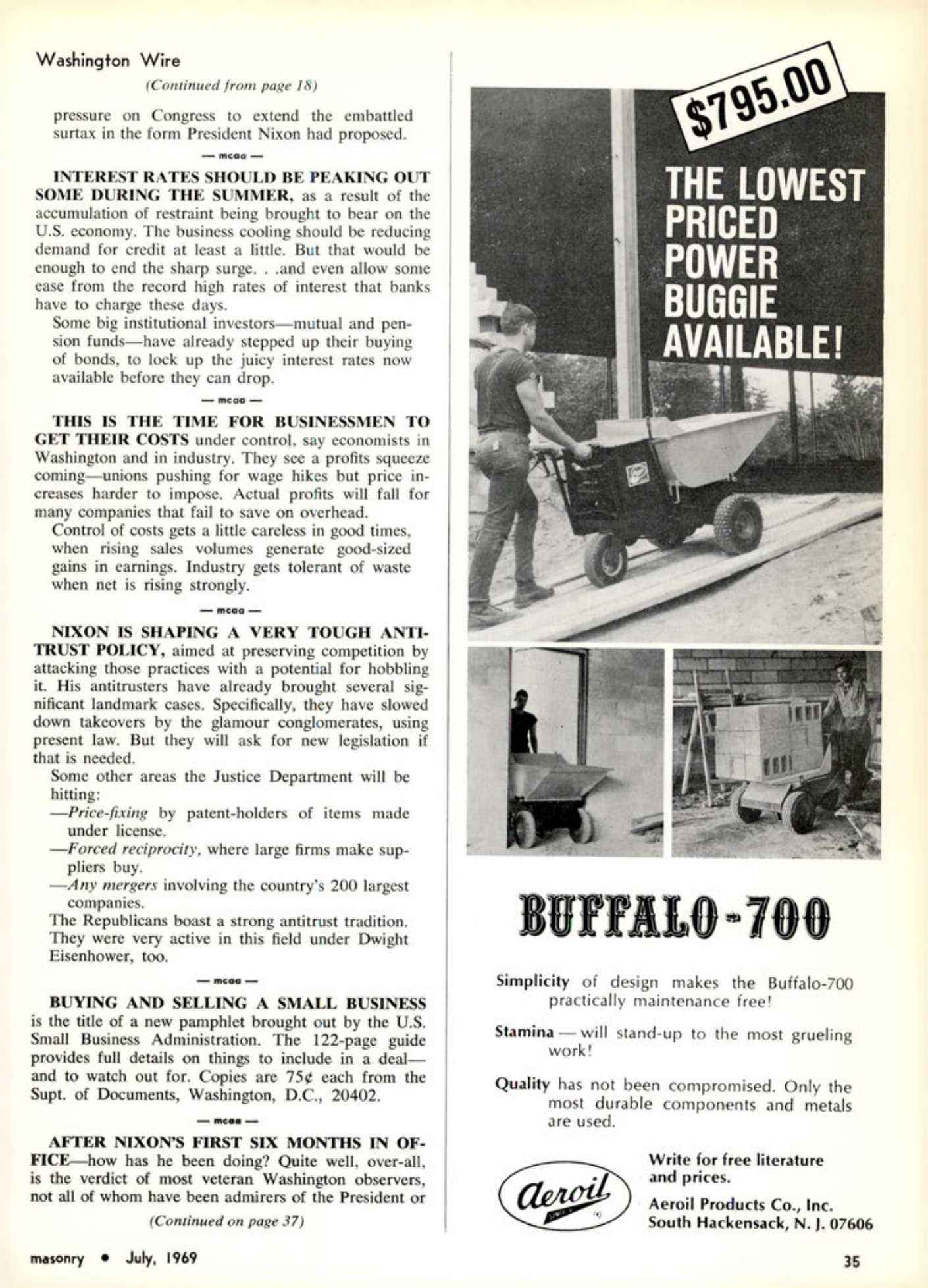 Masonry Magazine July 1969 Page. 35