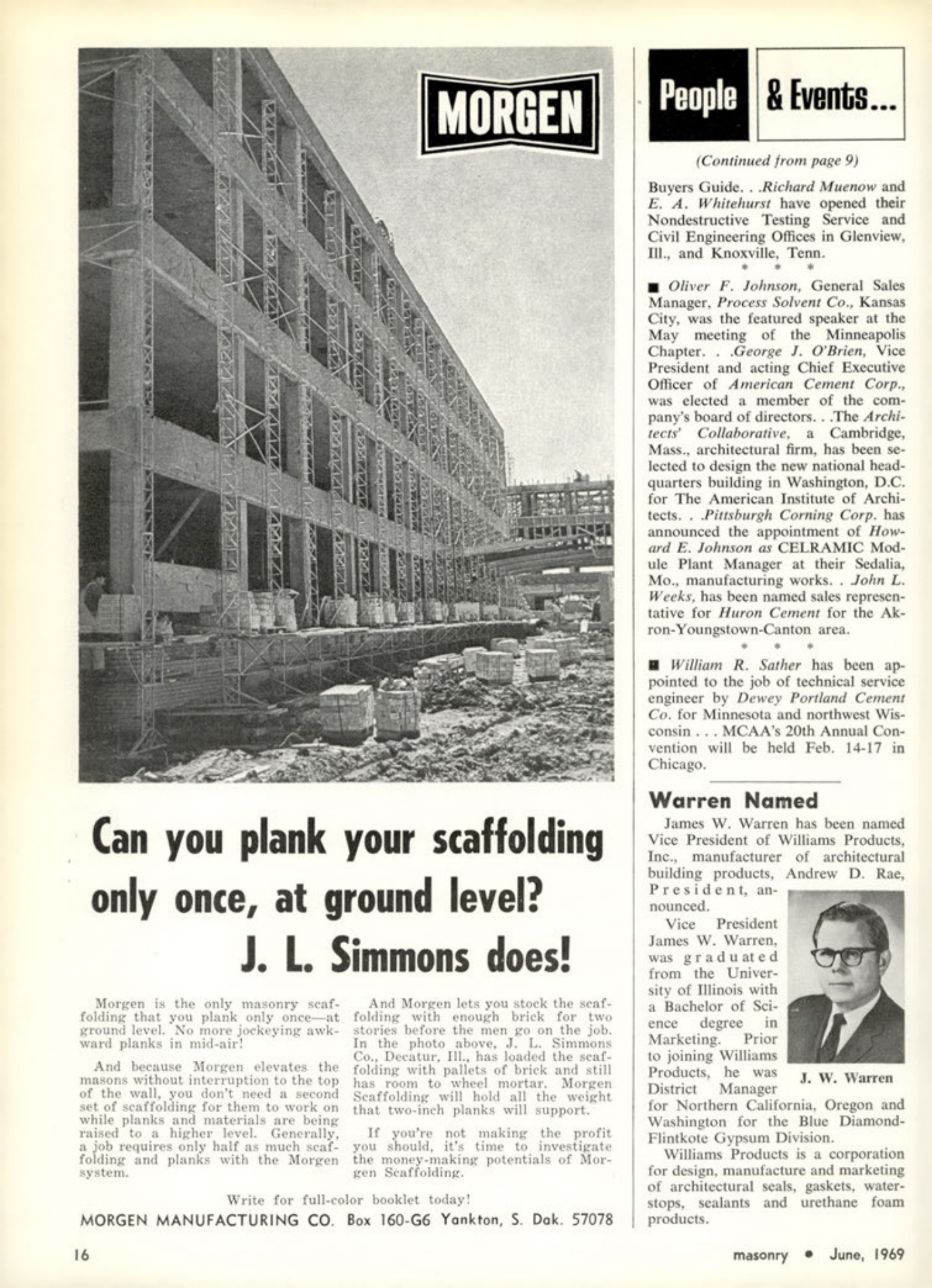 Masonry Magazine June 1969 Page. 16