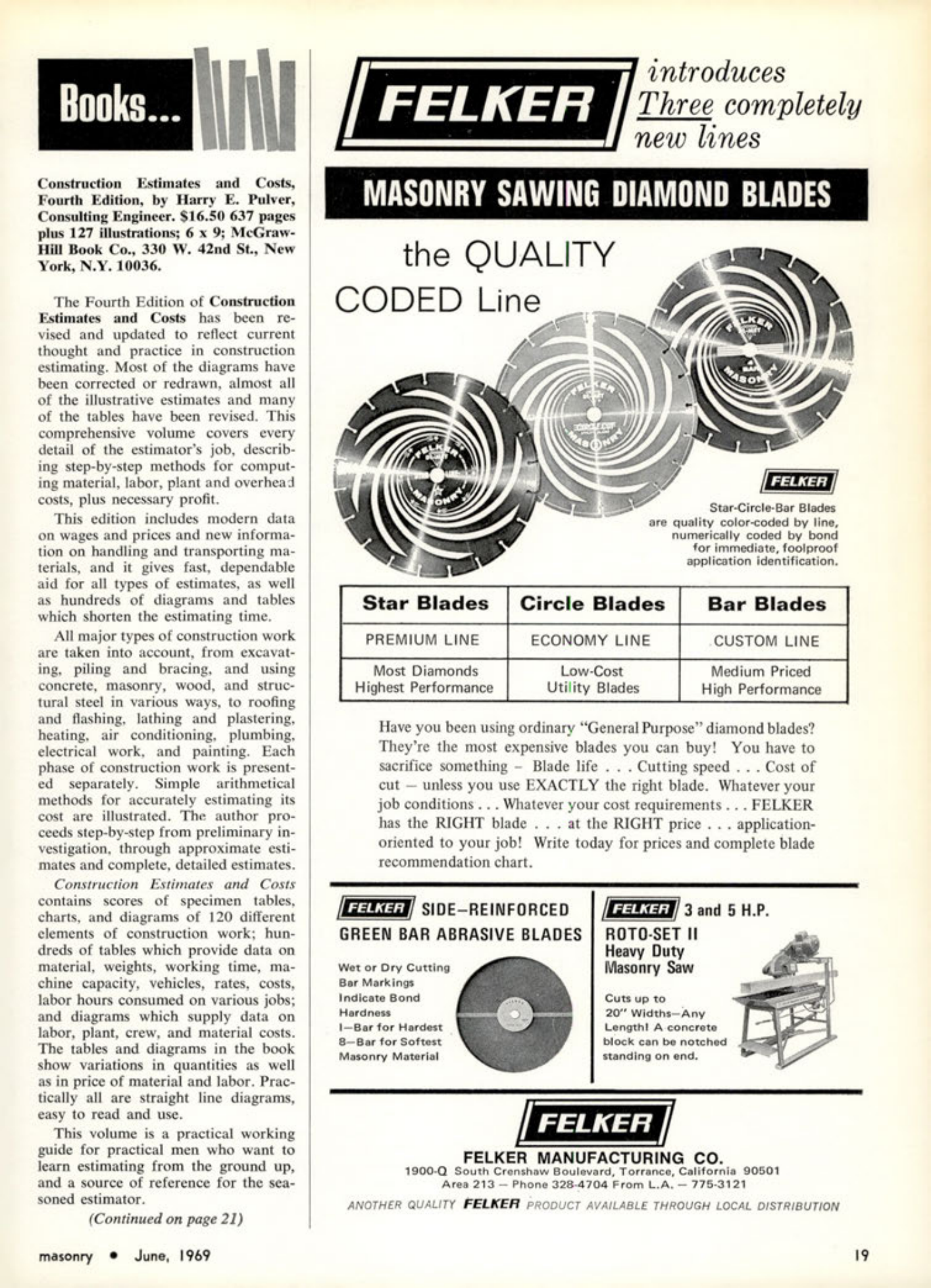 Masonry Magazine June 1969 Page. 19