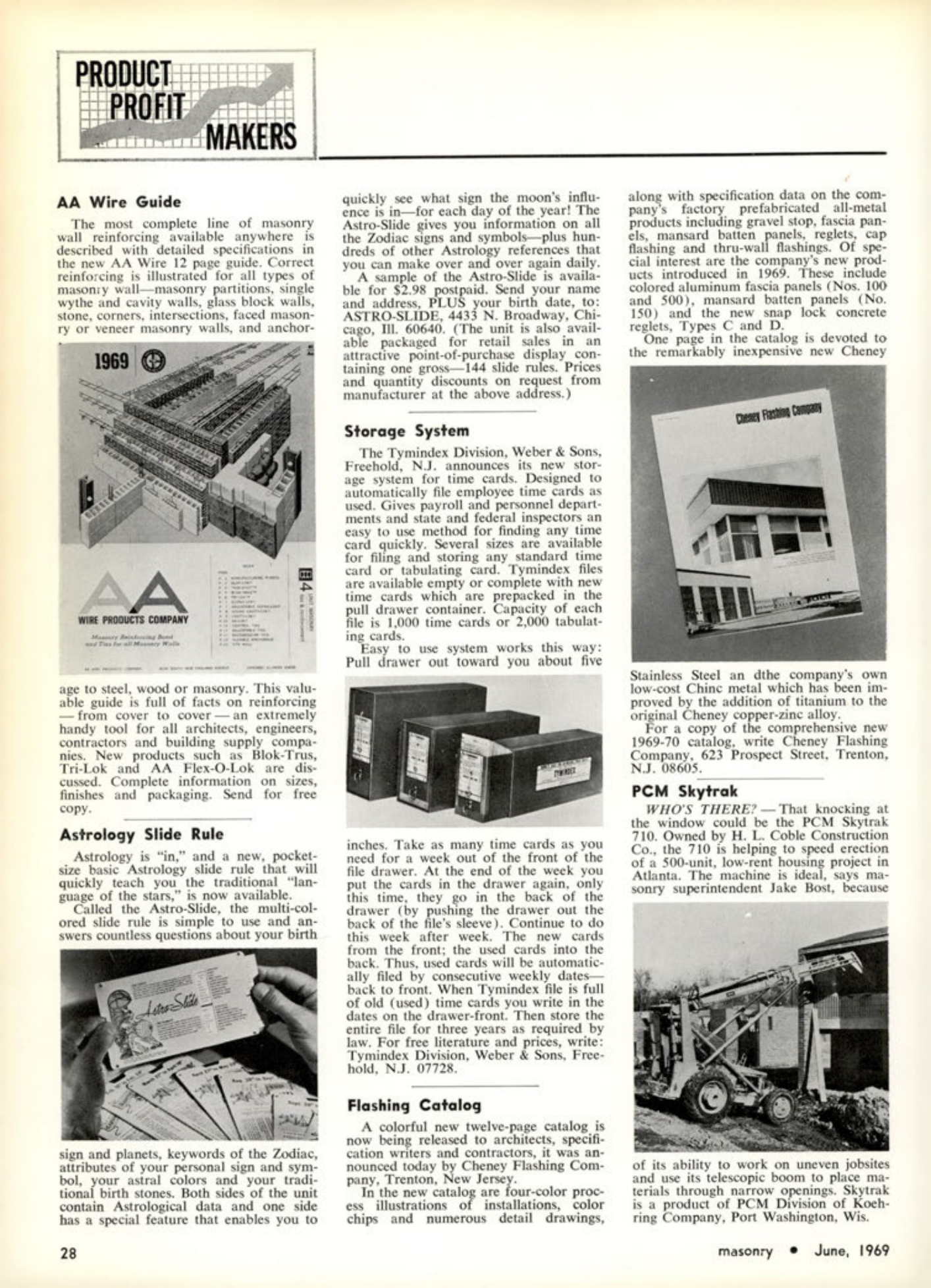 Masonry Magazine June 1969 Page. 28