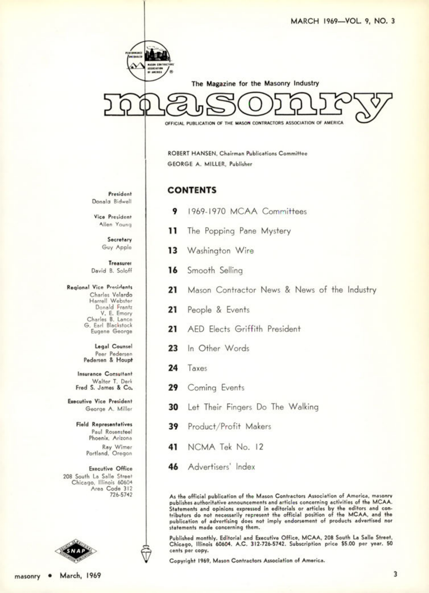 Masonry Magazine March 1969 Page. 3