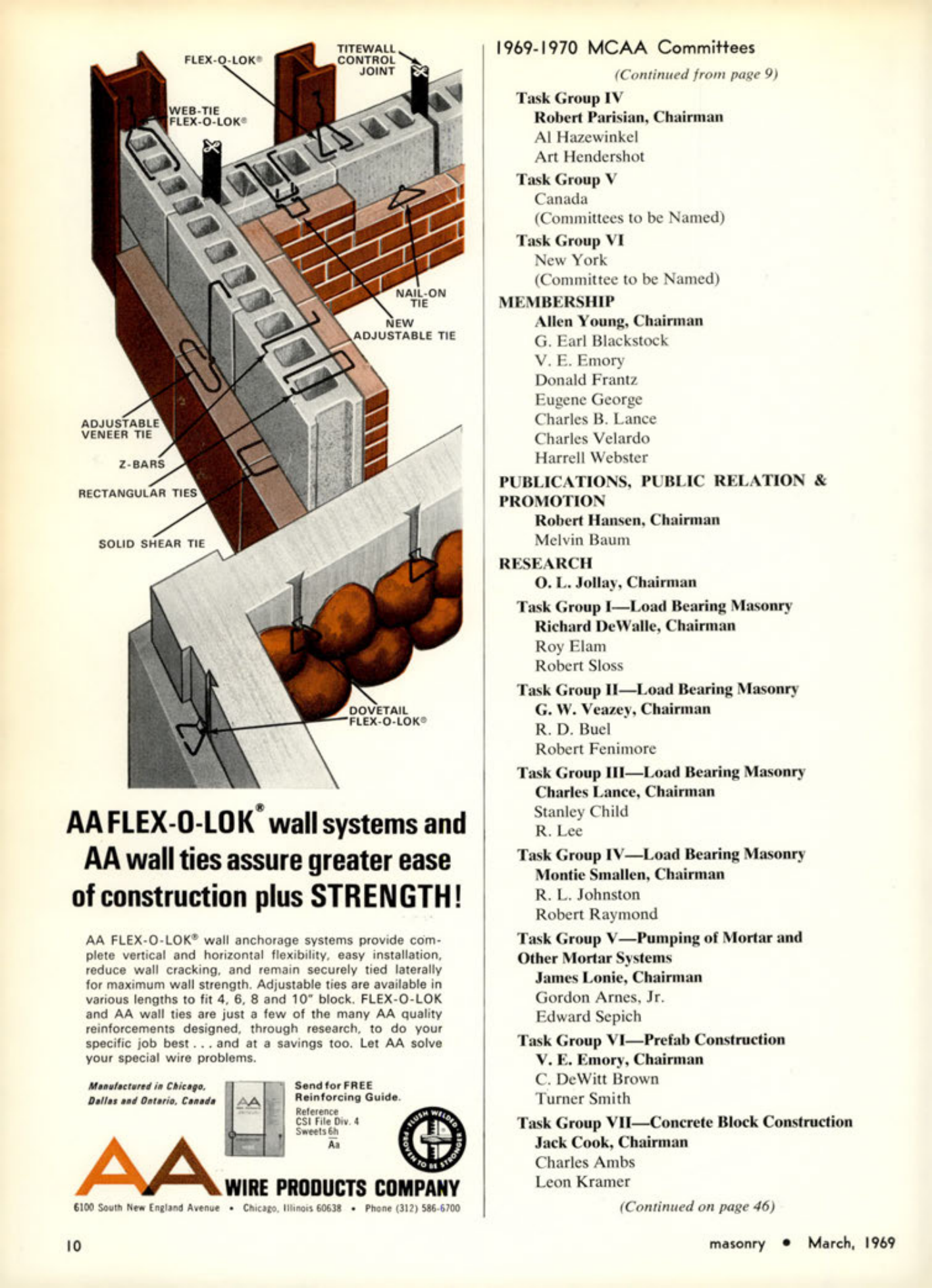 Masonry Magazine March 1969 Page. 10