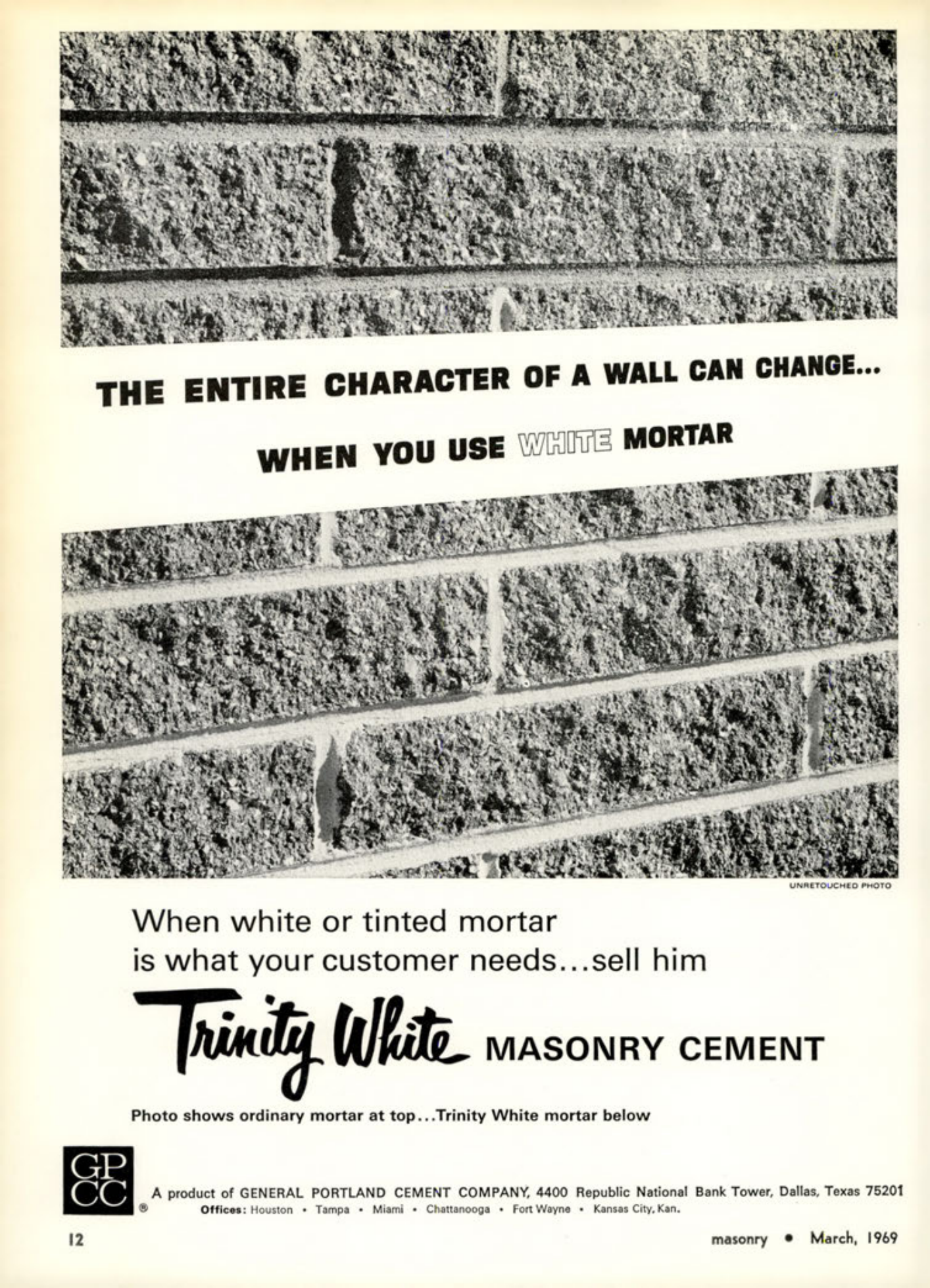 Masonry Magazine March 1969 Page. 12