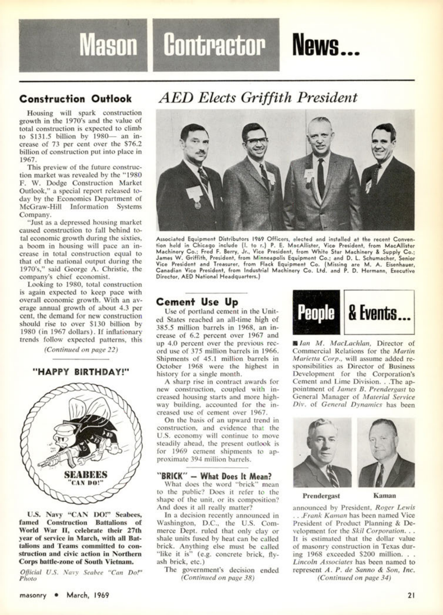 Masonry Magazine March 1969 Page. 21