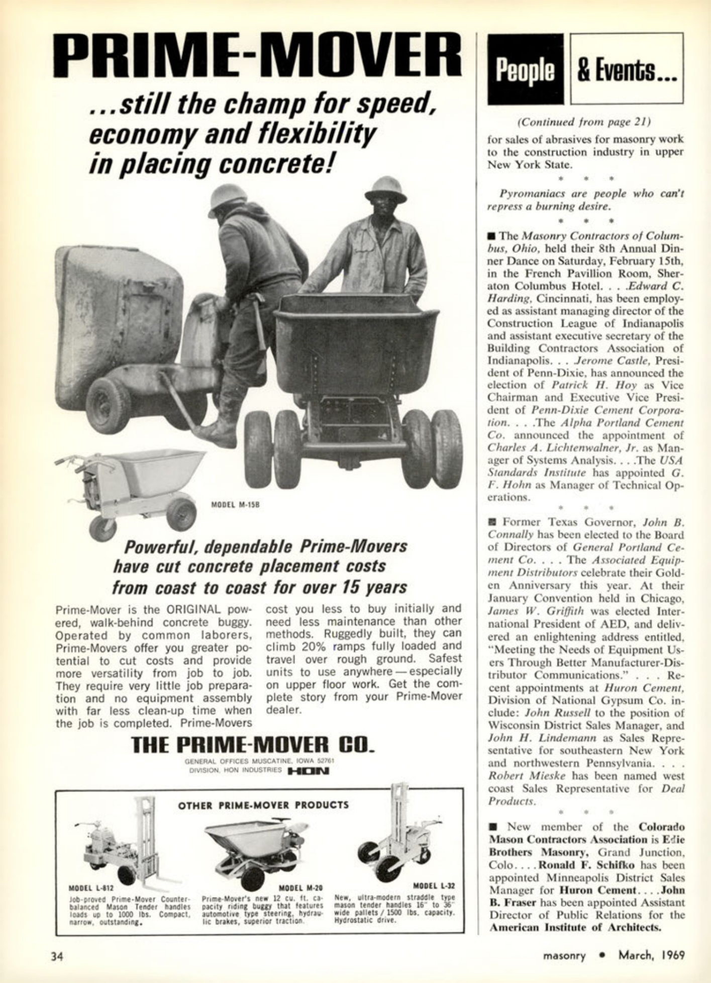 Masonry Magazine March 1969 Page. 34