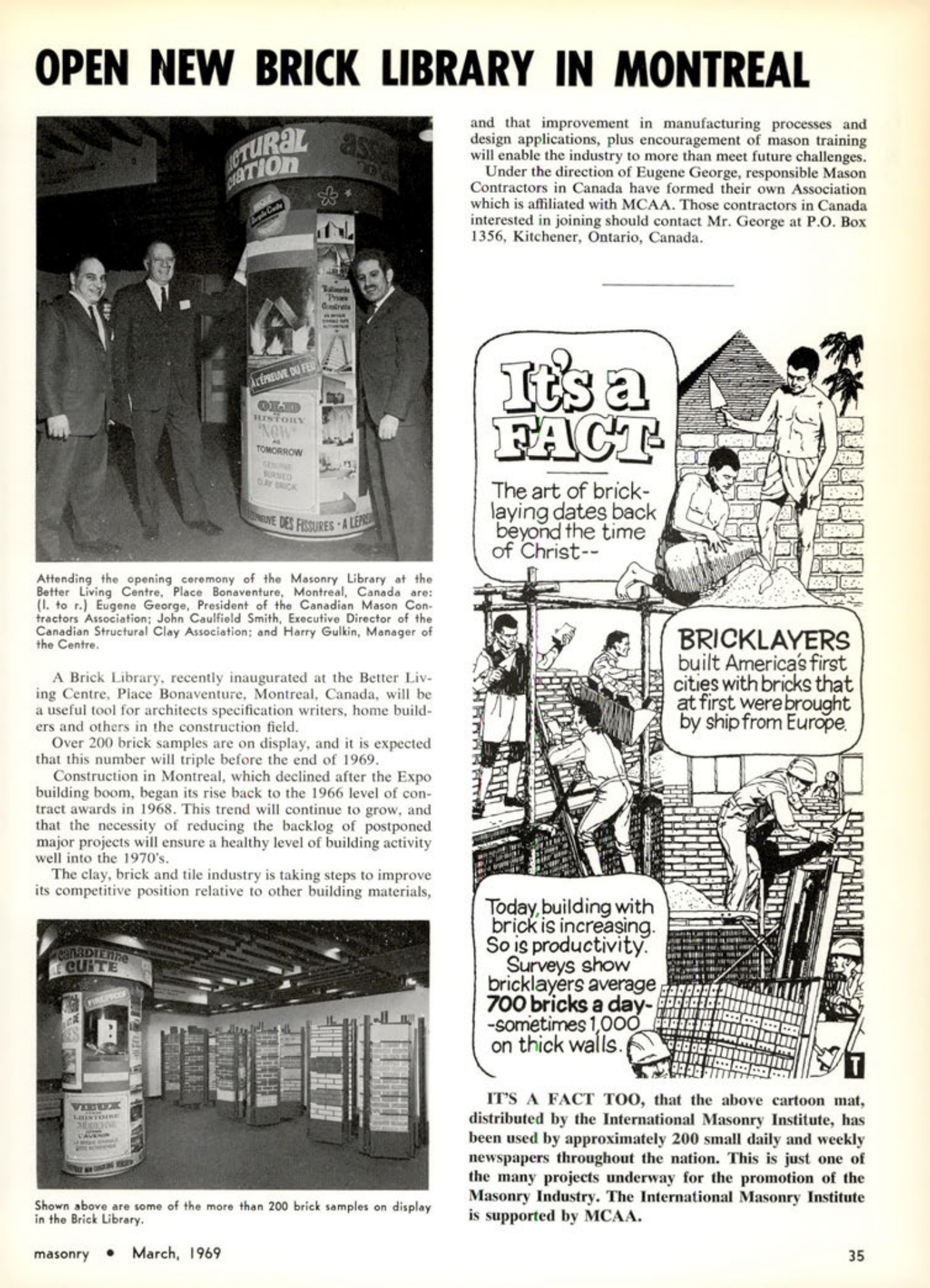 Masonry Magazine March 1969 Page. 35