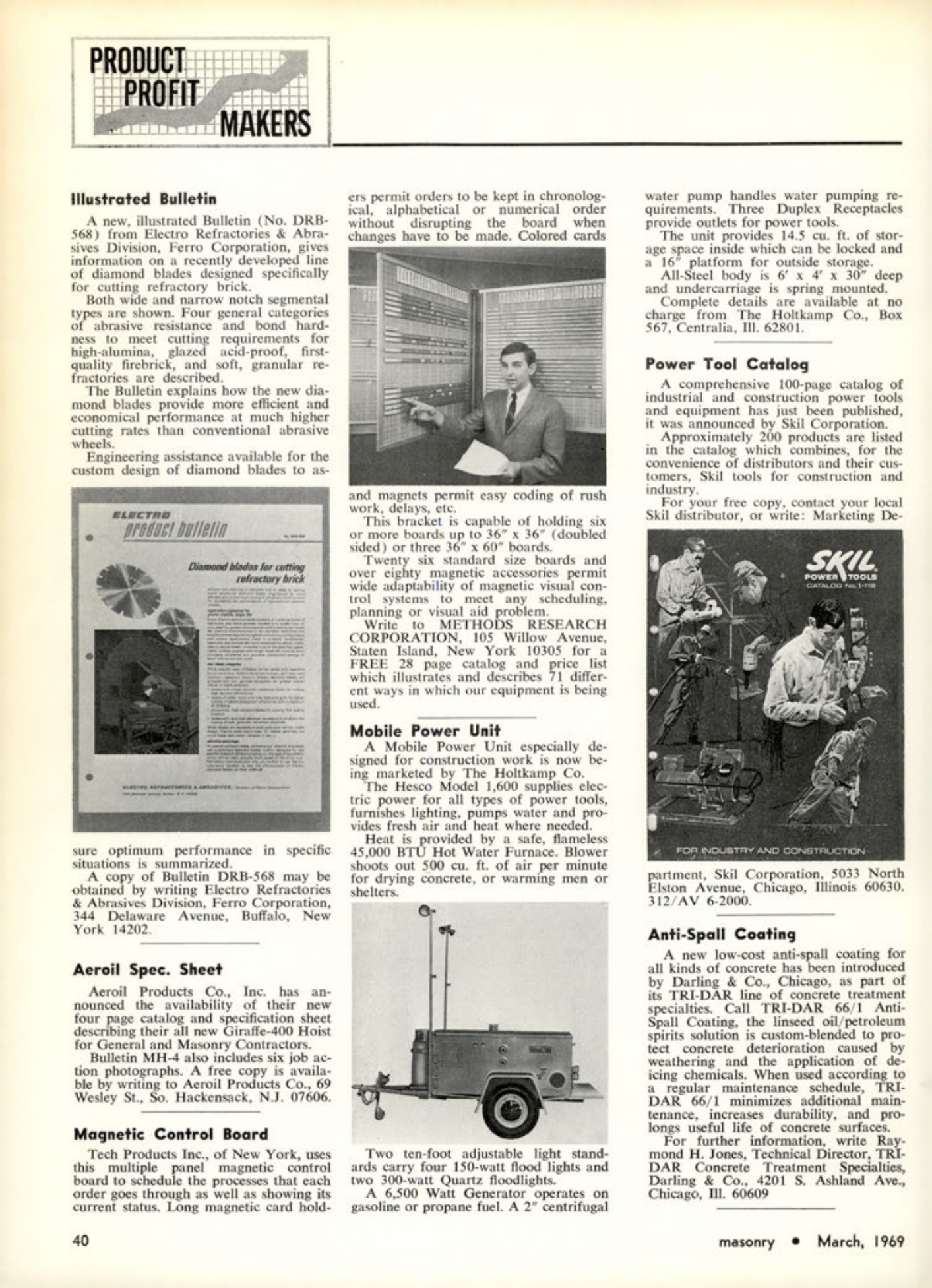 Masonry Magazine March 1969 Page. 40