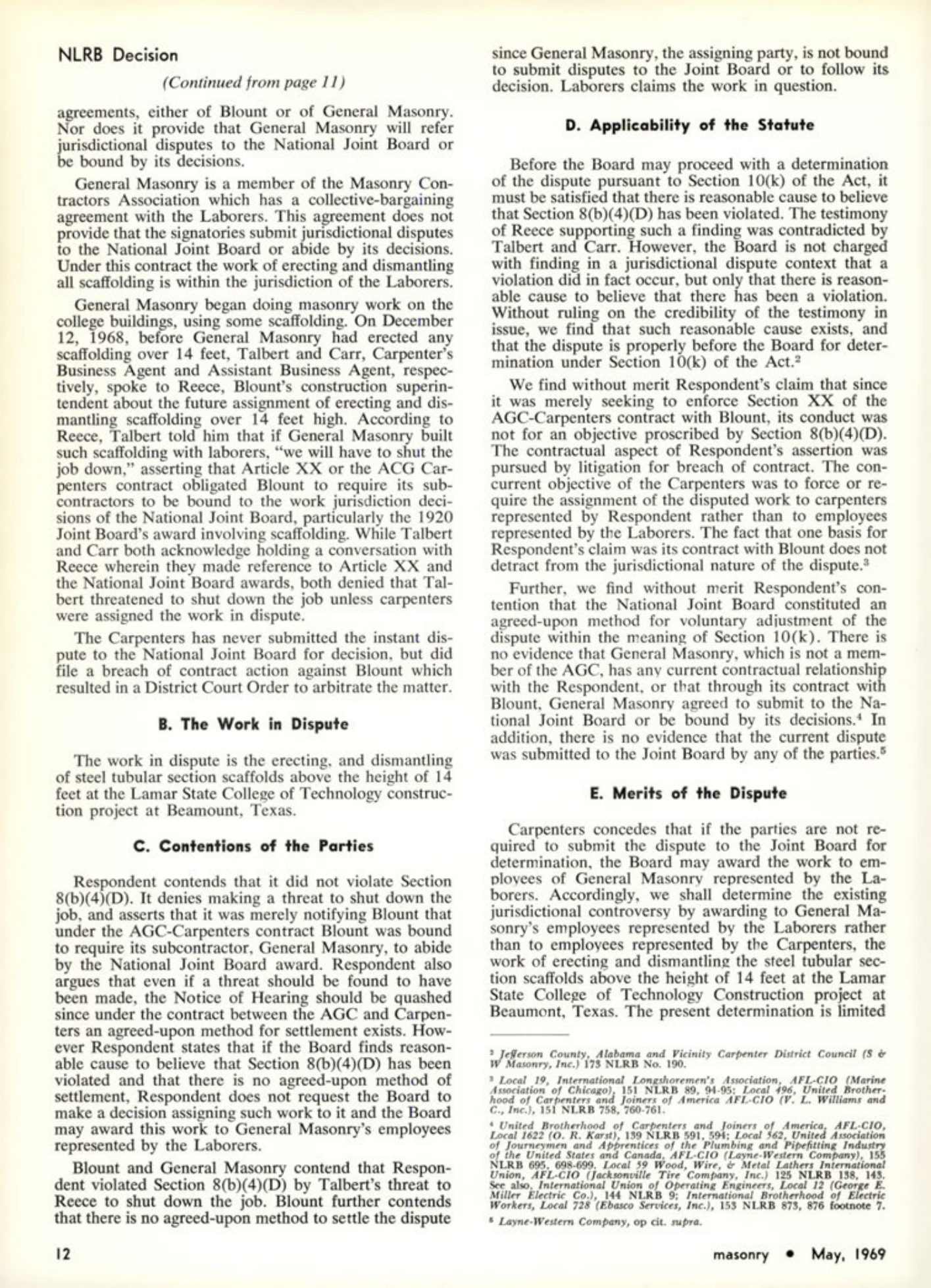Masonry Magazine May 1969 Page. 12
