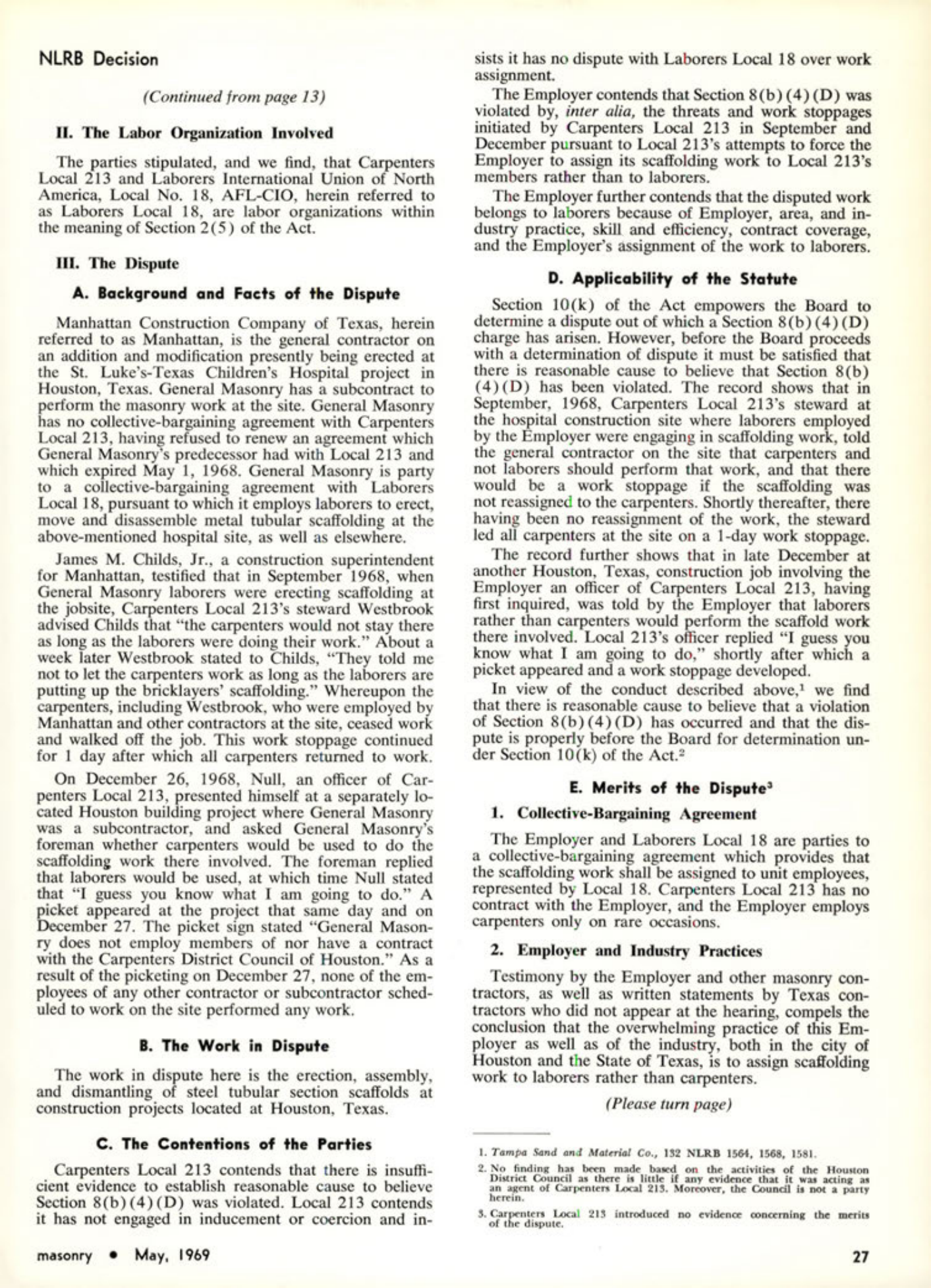Masonry Magazine May 1969 Page. 27