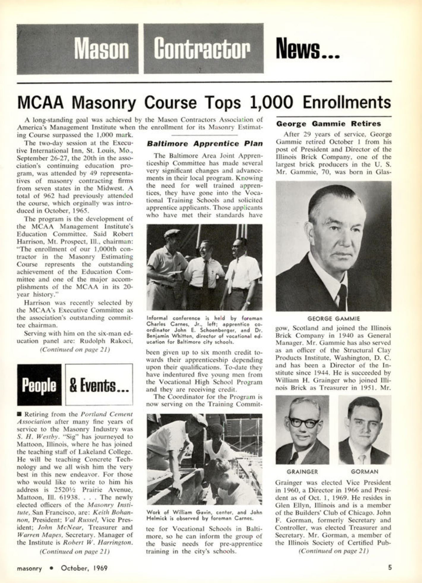 Masonry Magazine October 1969 Page. 5