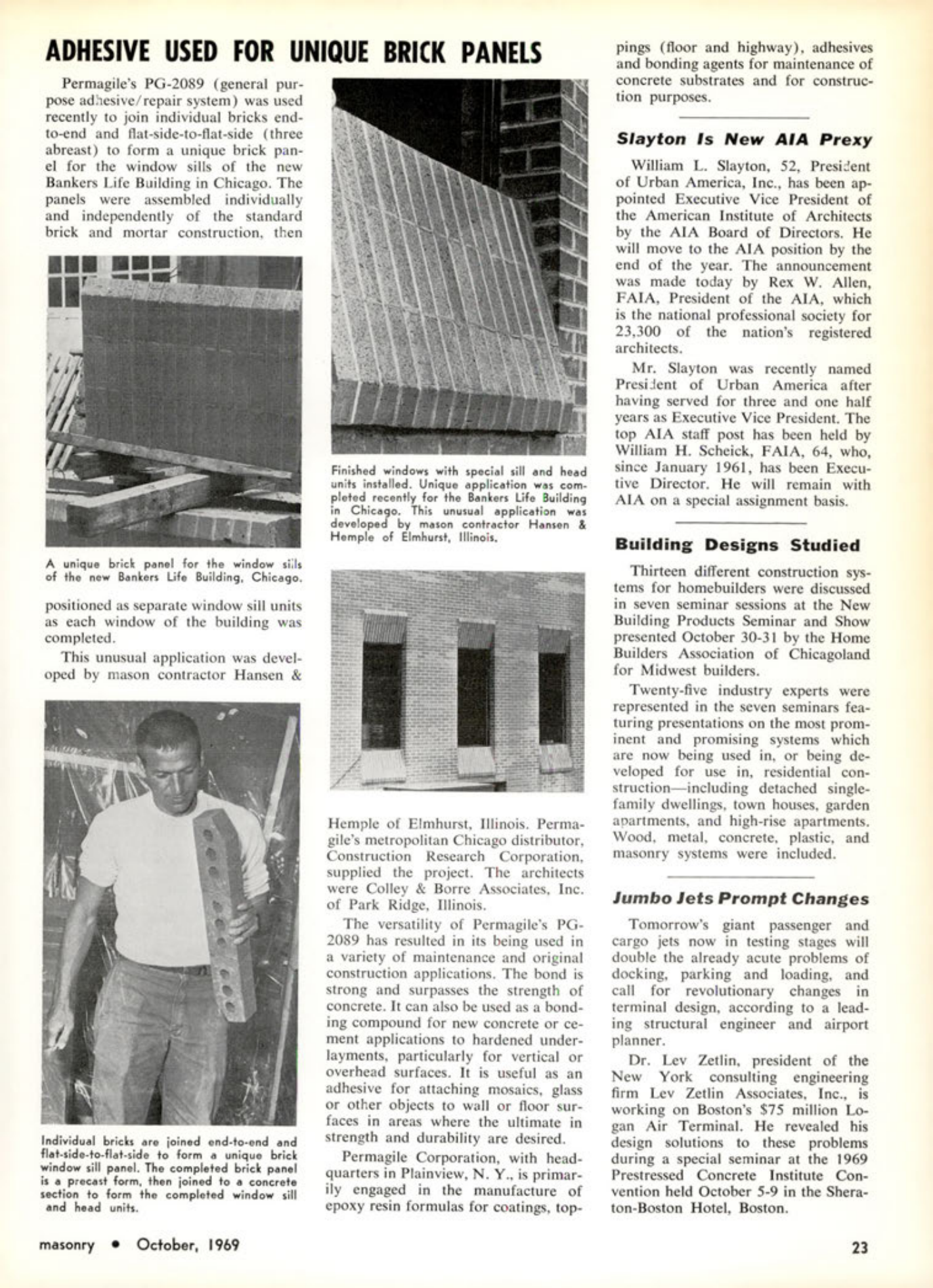 Masonry Magazine October 1969 Page. 23